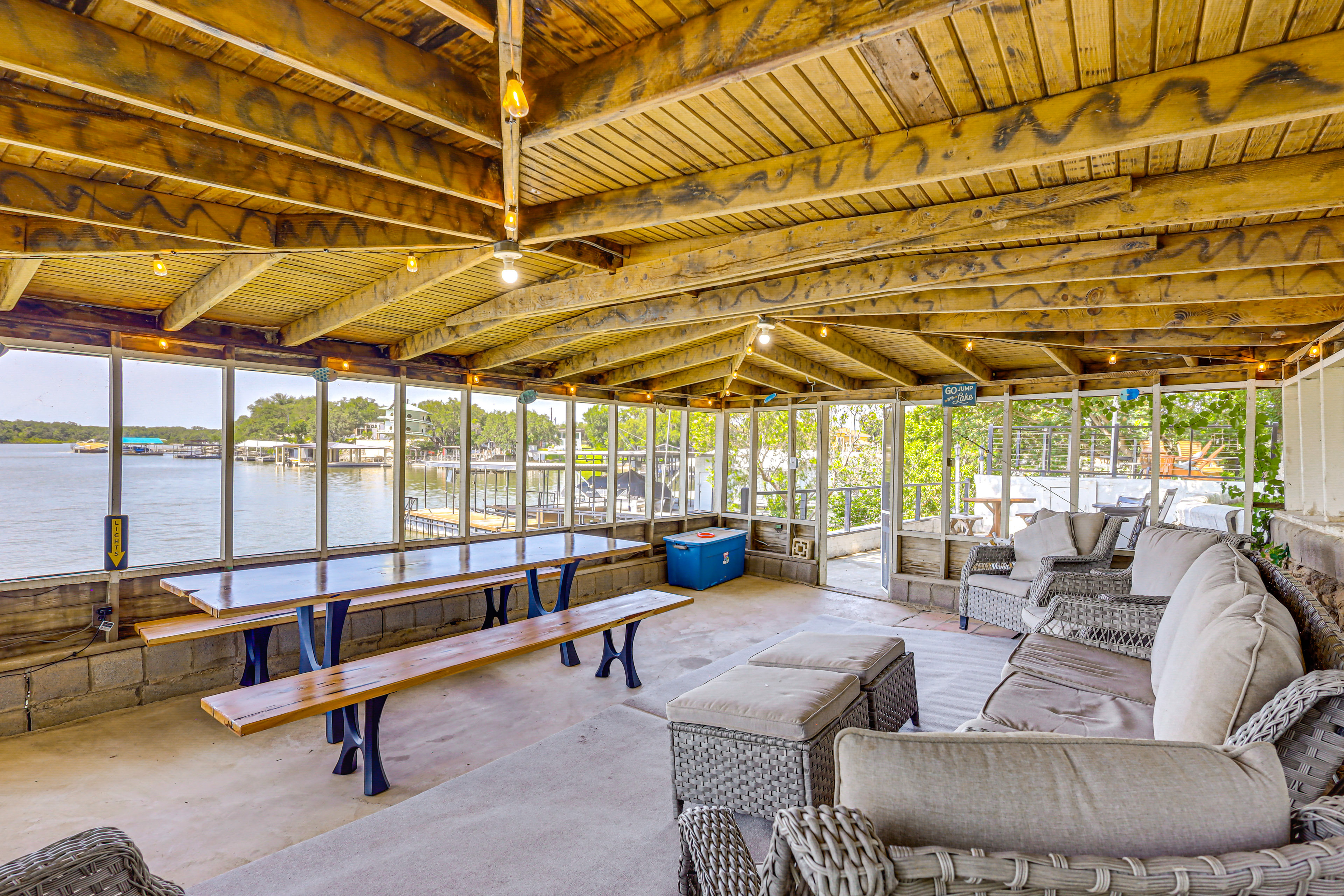 Lakefront Brownwood Home w/ Private Boat Dock