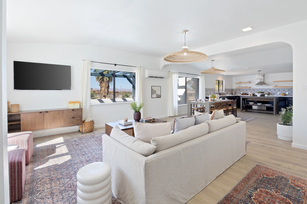 Open and bright living area.