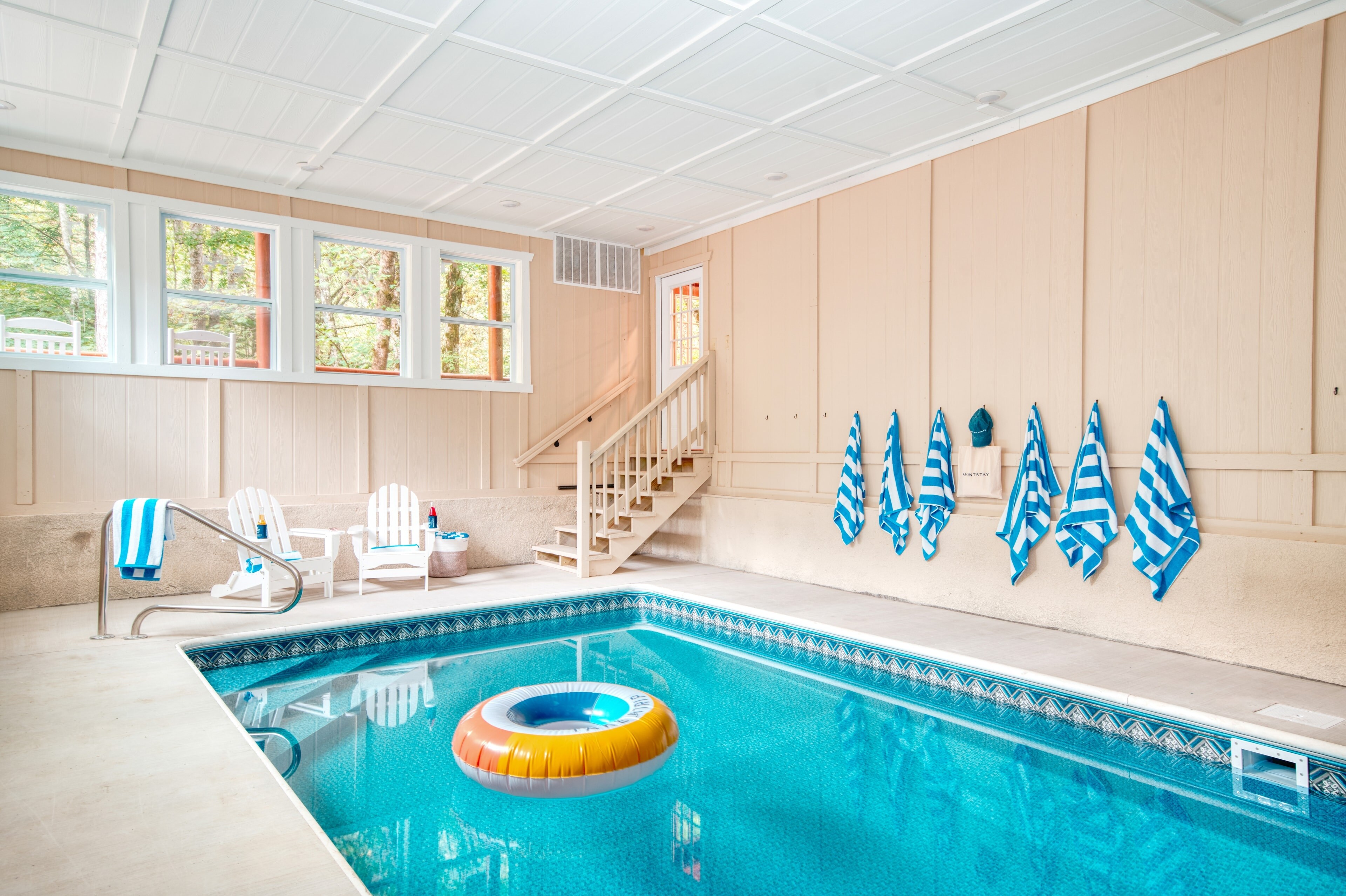 Both homes feature an indoor pool. (Bluestem)