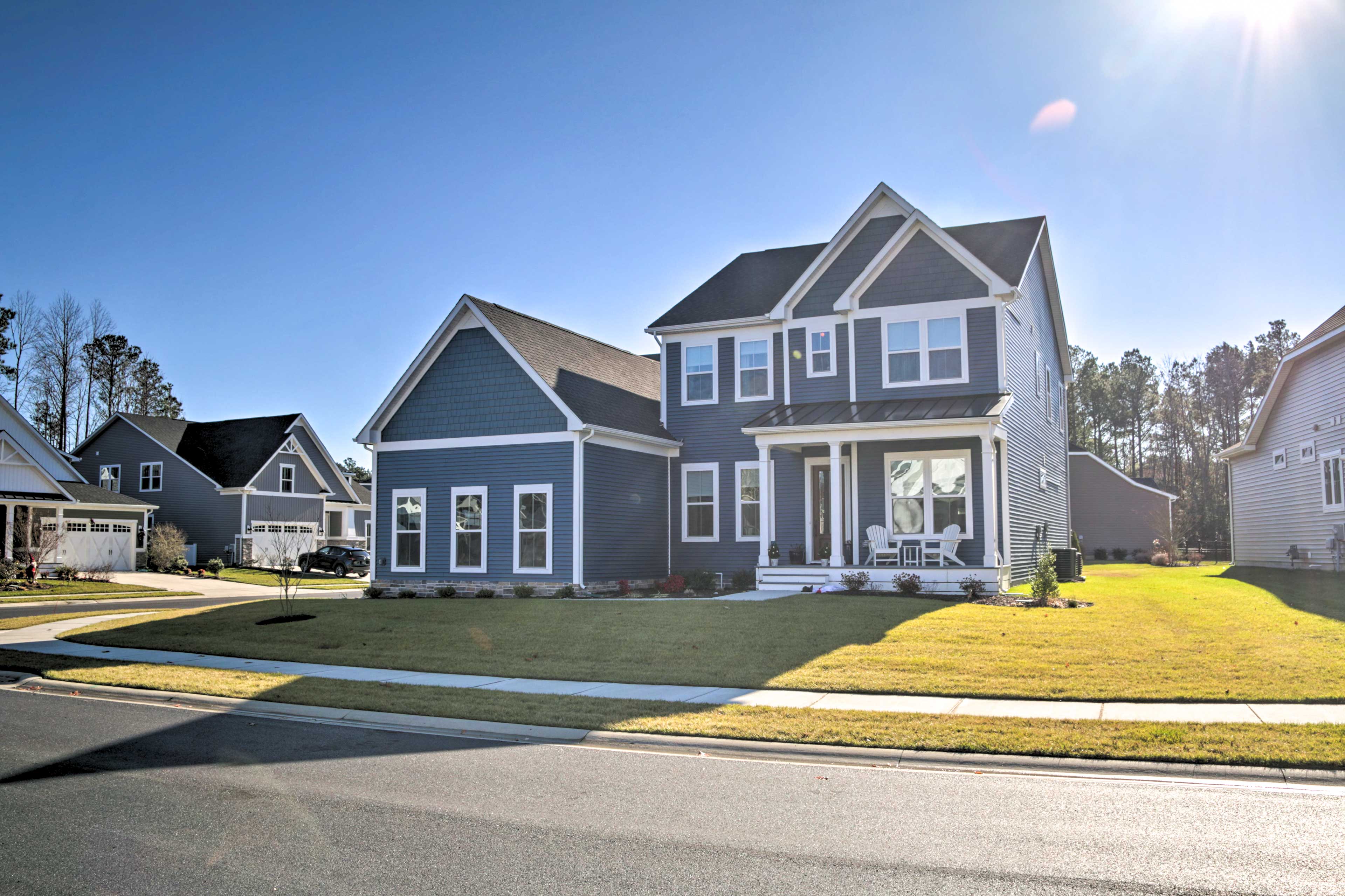 Property Image 2 - Modern Lewes Home w/ Deck, Grill + Pond View!