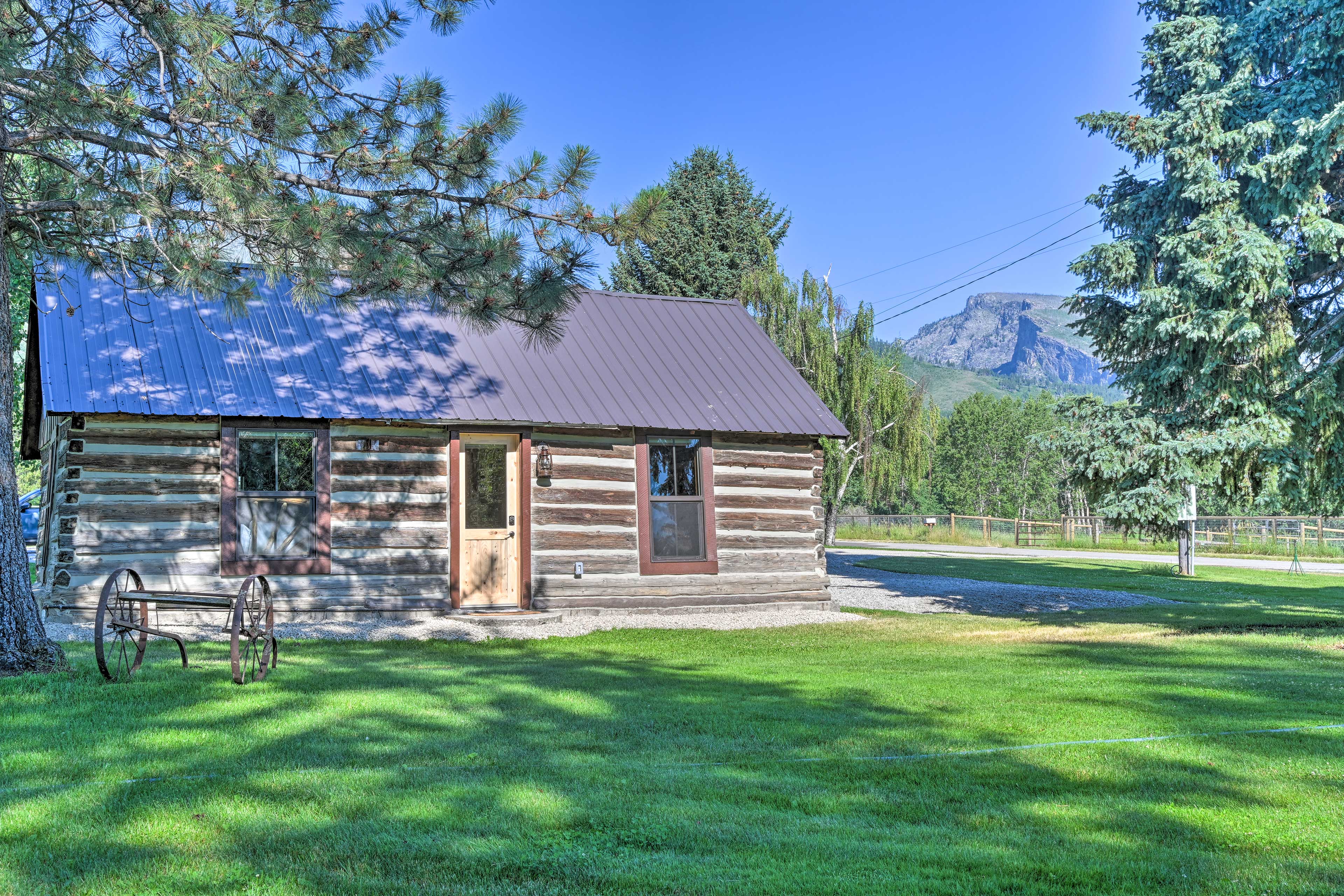 Property Image 1 - Montana Retreat: Original Hamilton Log Cabin!