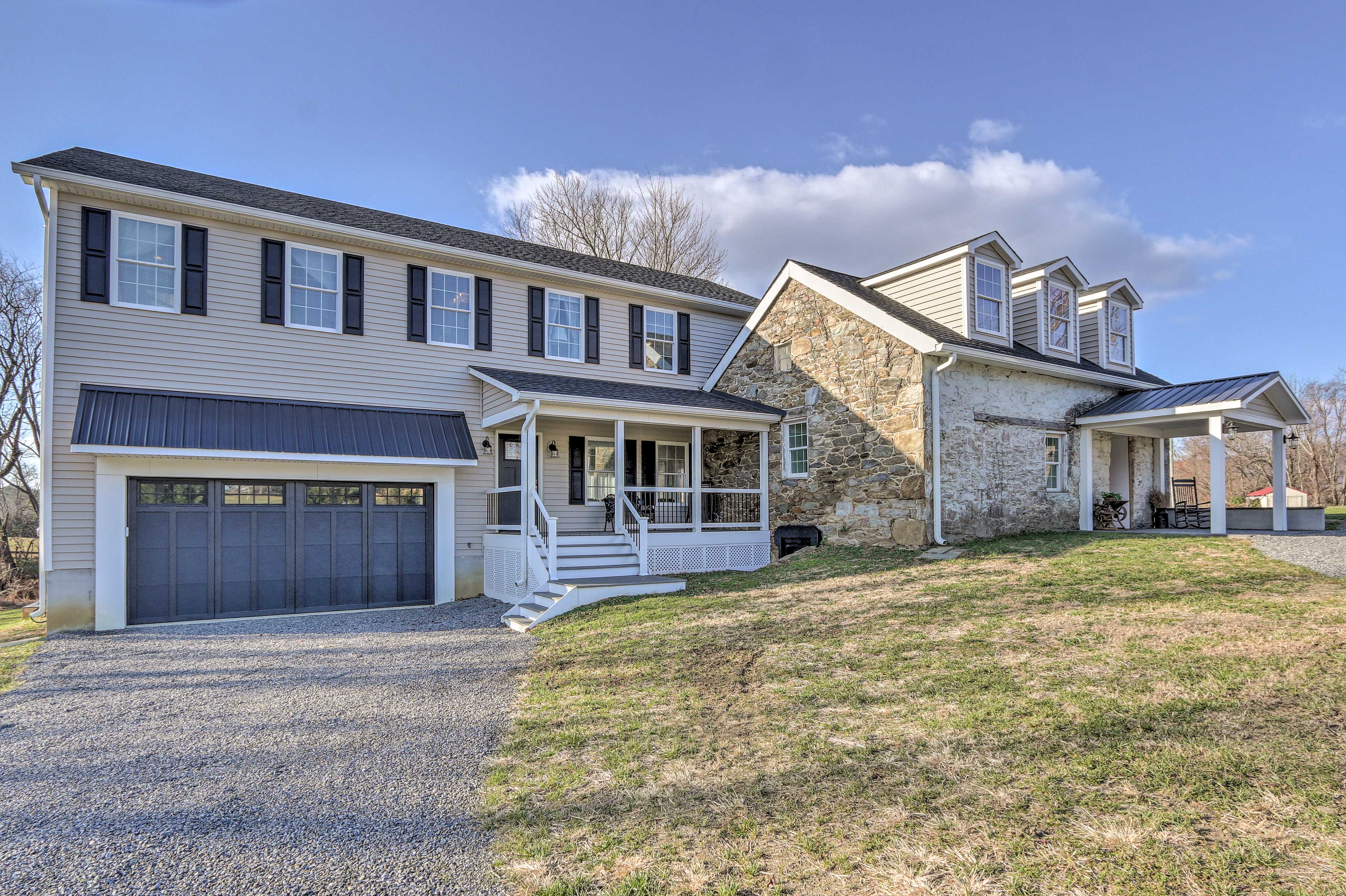 Property Image 1 - Morrisonville Manor w/ Fire Pit & Hot Tub!