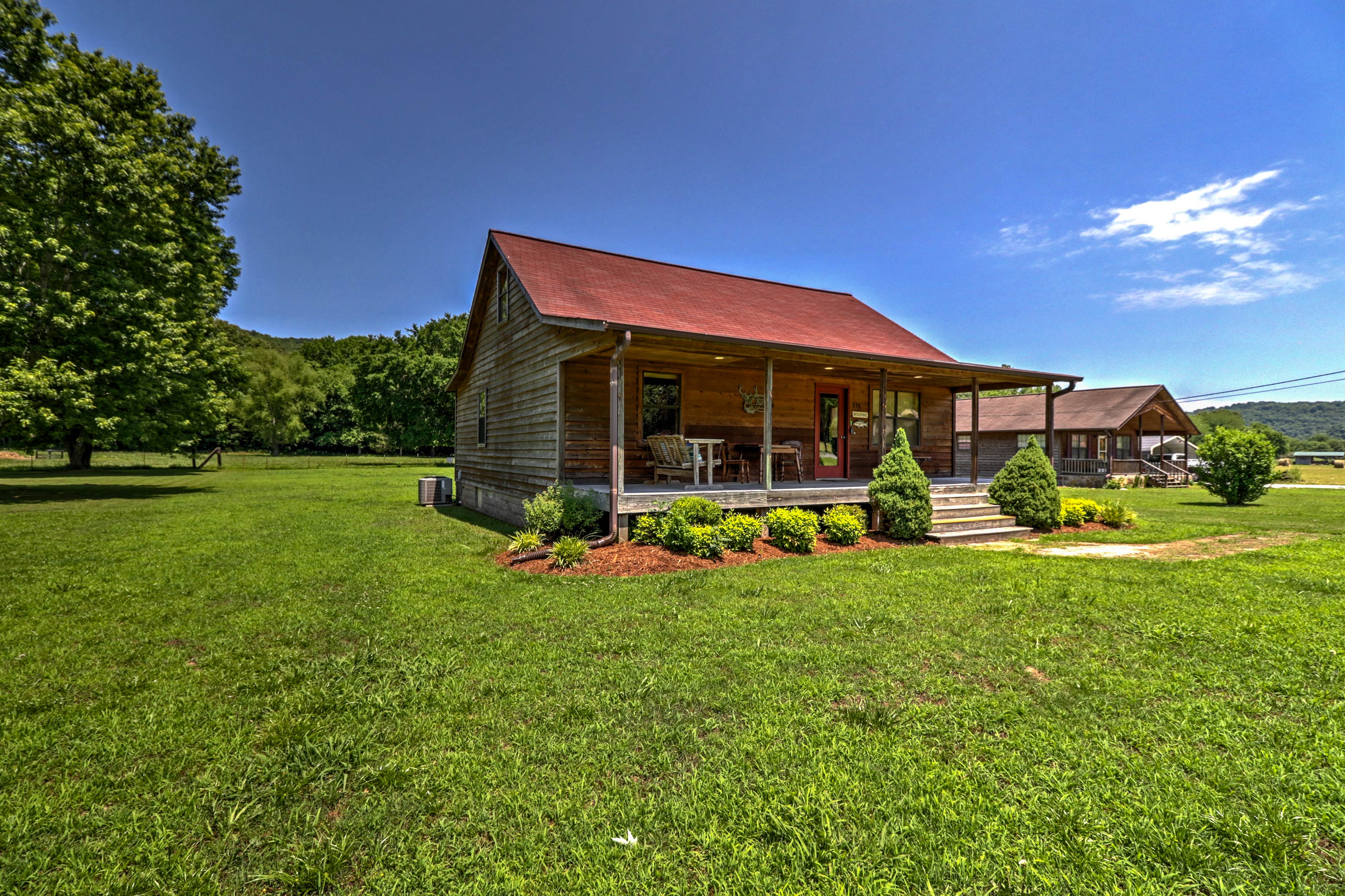 Property Image 1 - Dream Valley Mountain View Cabin w/ Covered Porch!