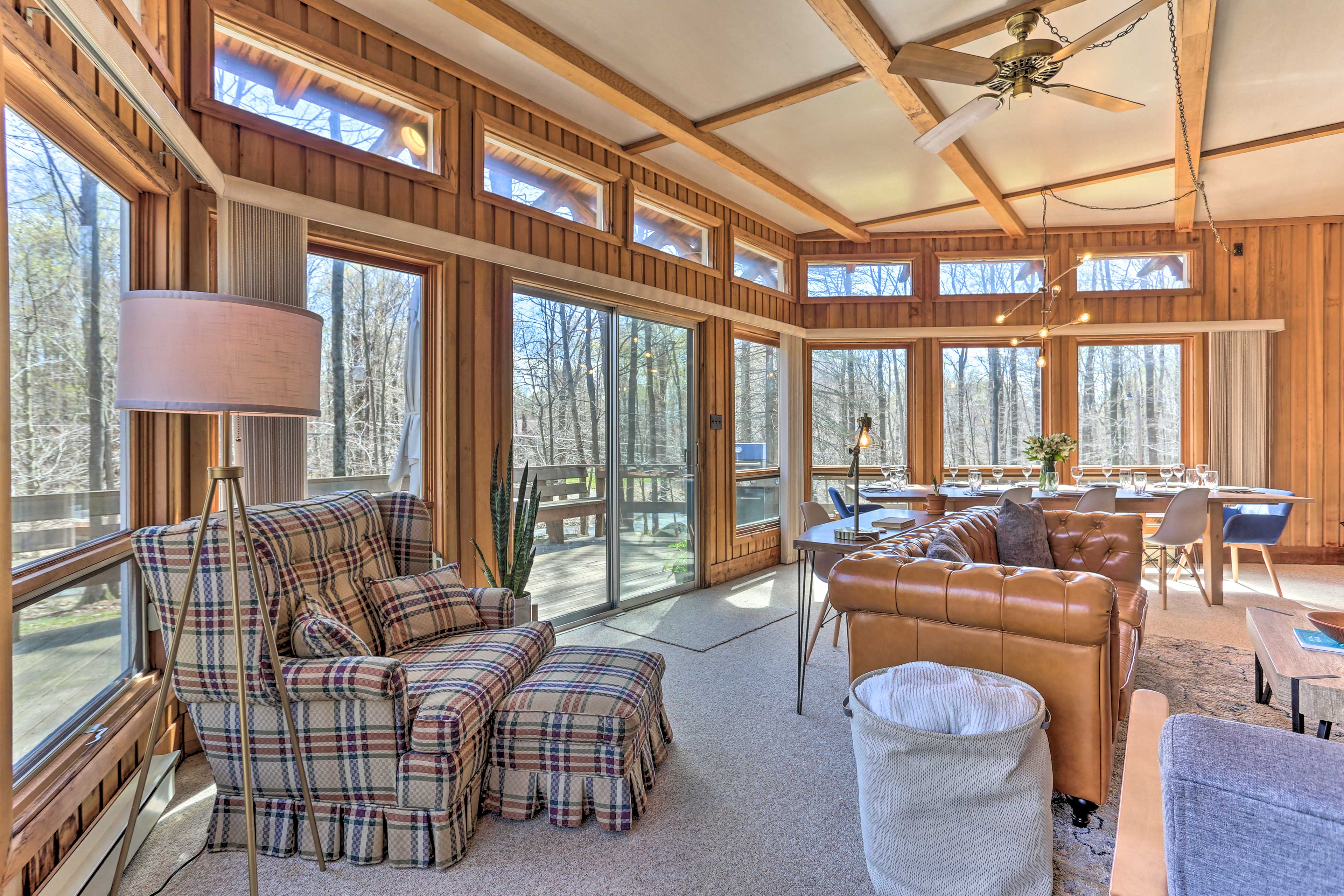 Family Home w/ Deck, Walk to Big Bass Lake!