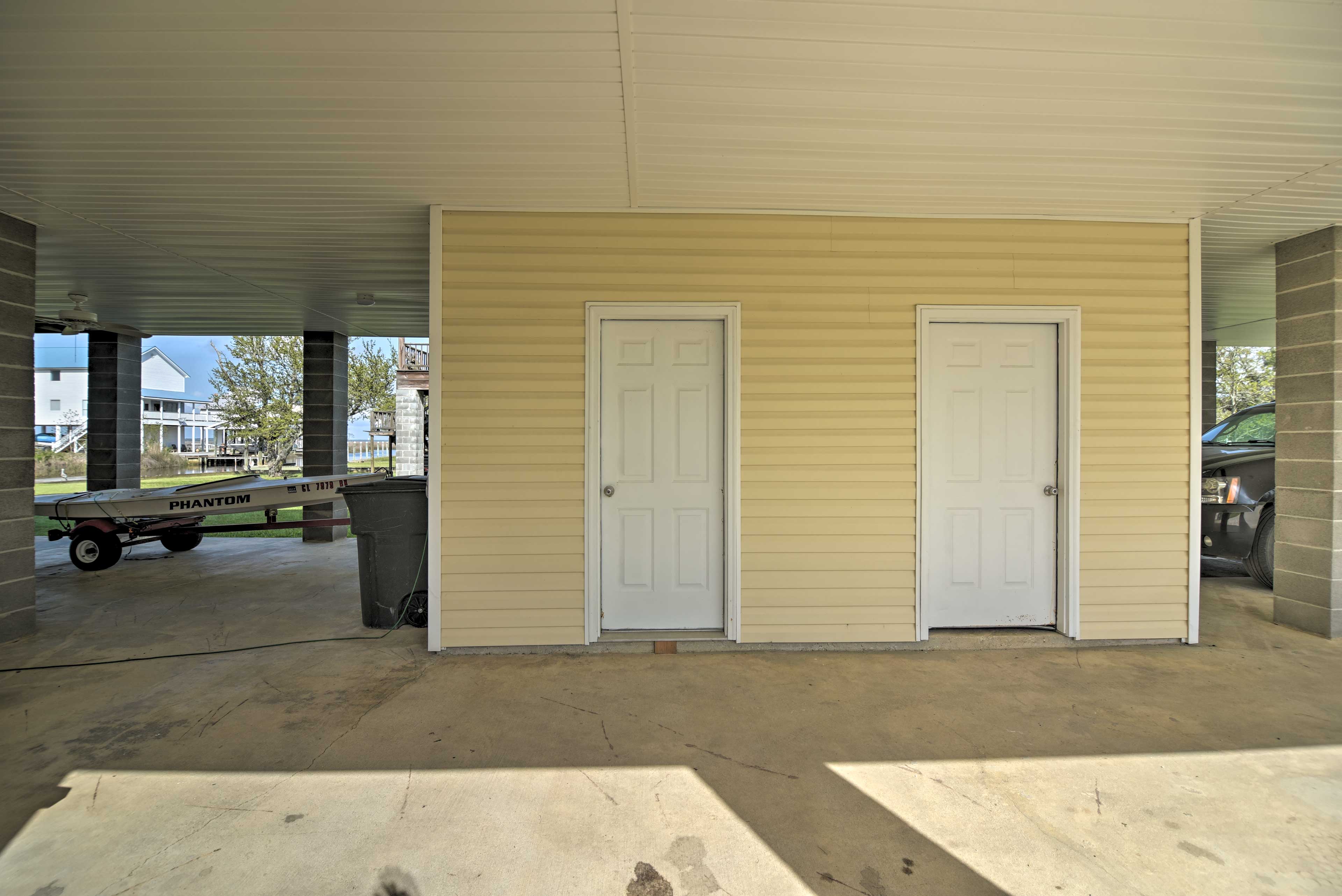 Fish at Canalfront Bay St Louis Home - Dock & Deck