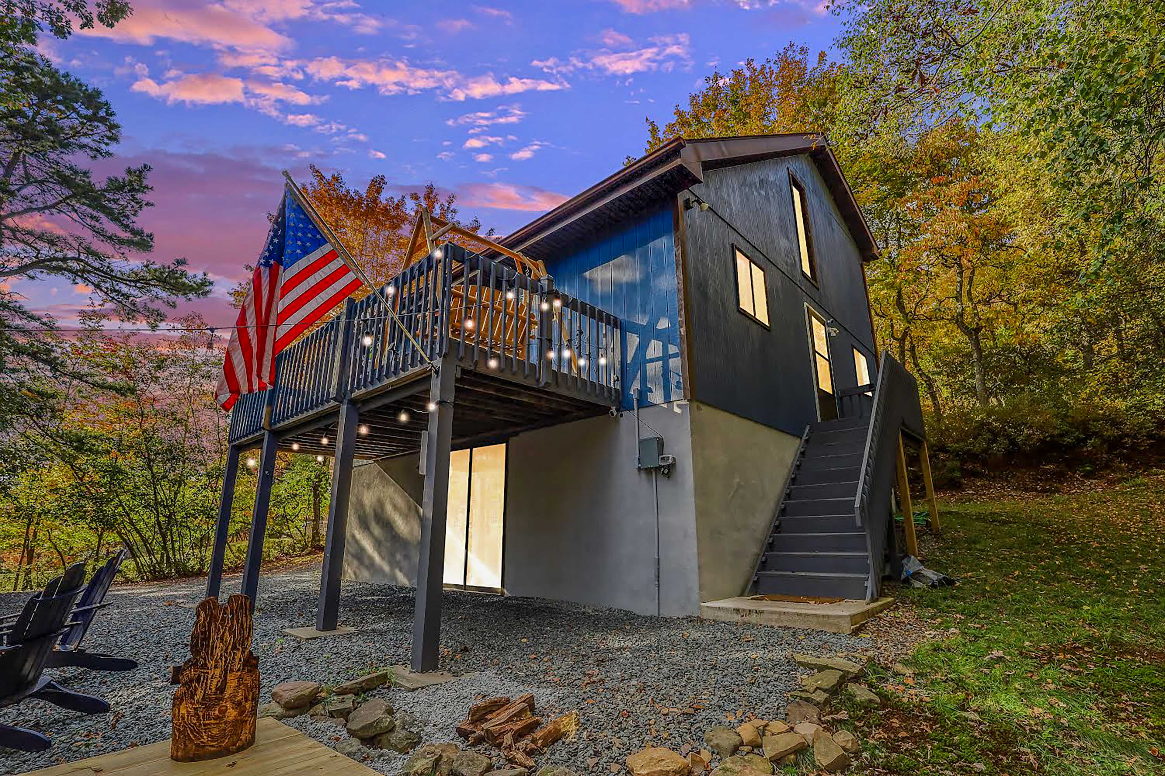 Property Image 1 - Poconos Abode w/ Hot Tub, Fire Pit & Barrel Sauna