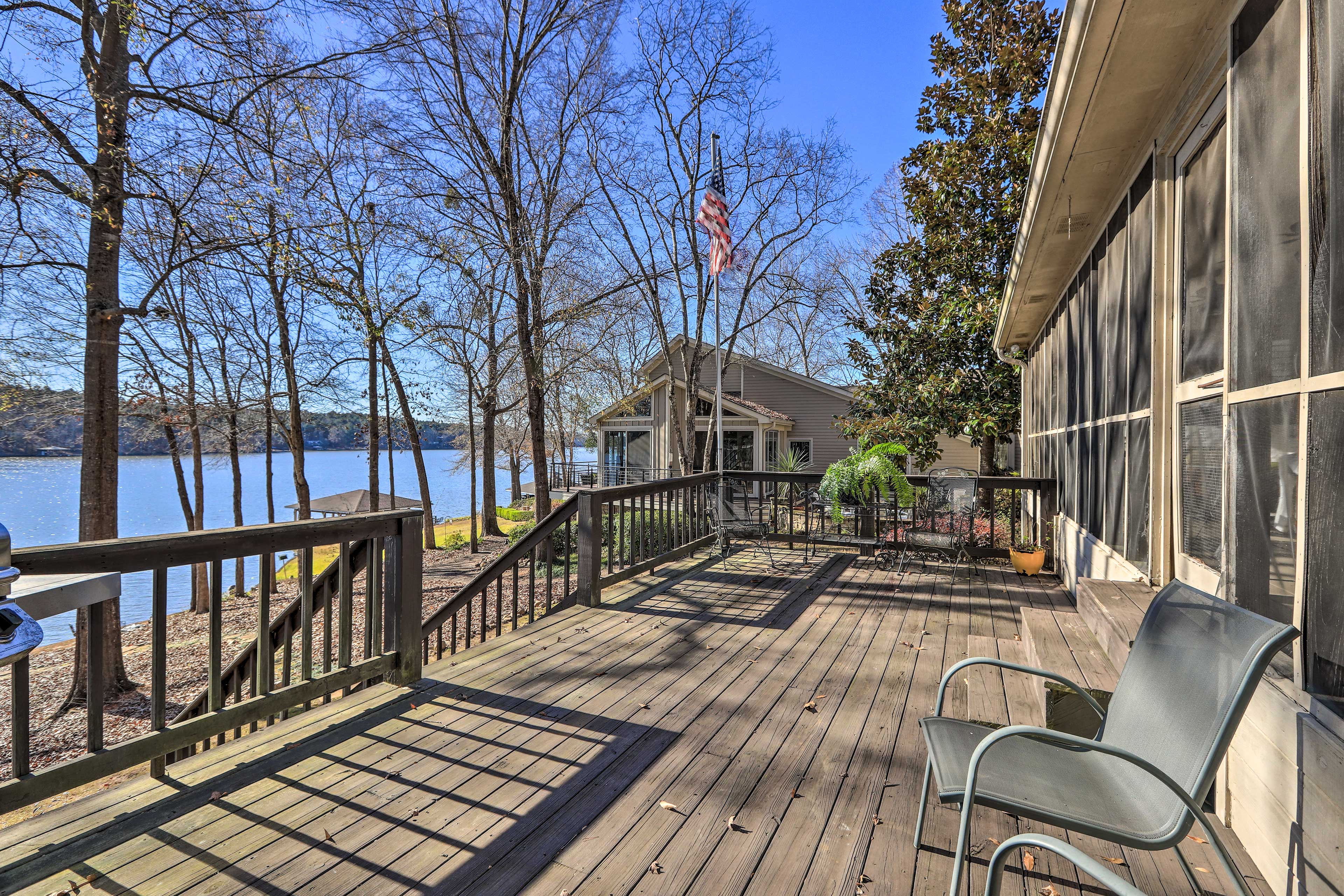 Property Image 1 - Pet-Friendly Lake Sinclair Home w/ Boat Dock!