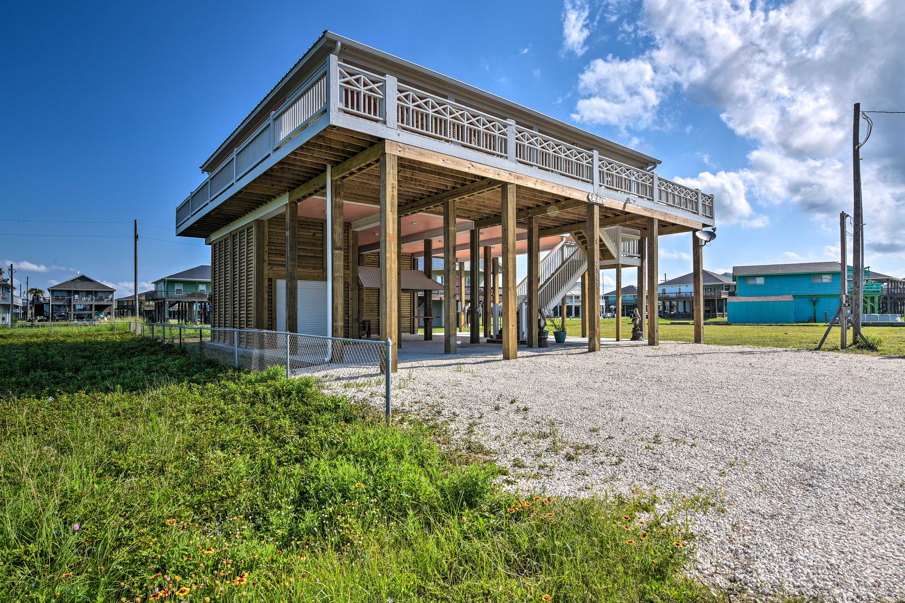 Property Image 2 - Ocean-View Crystal Beach Home w/ Wraparound Deck