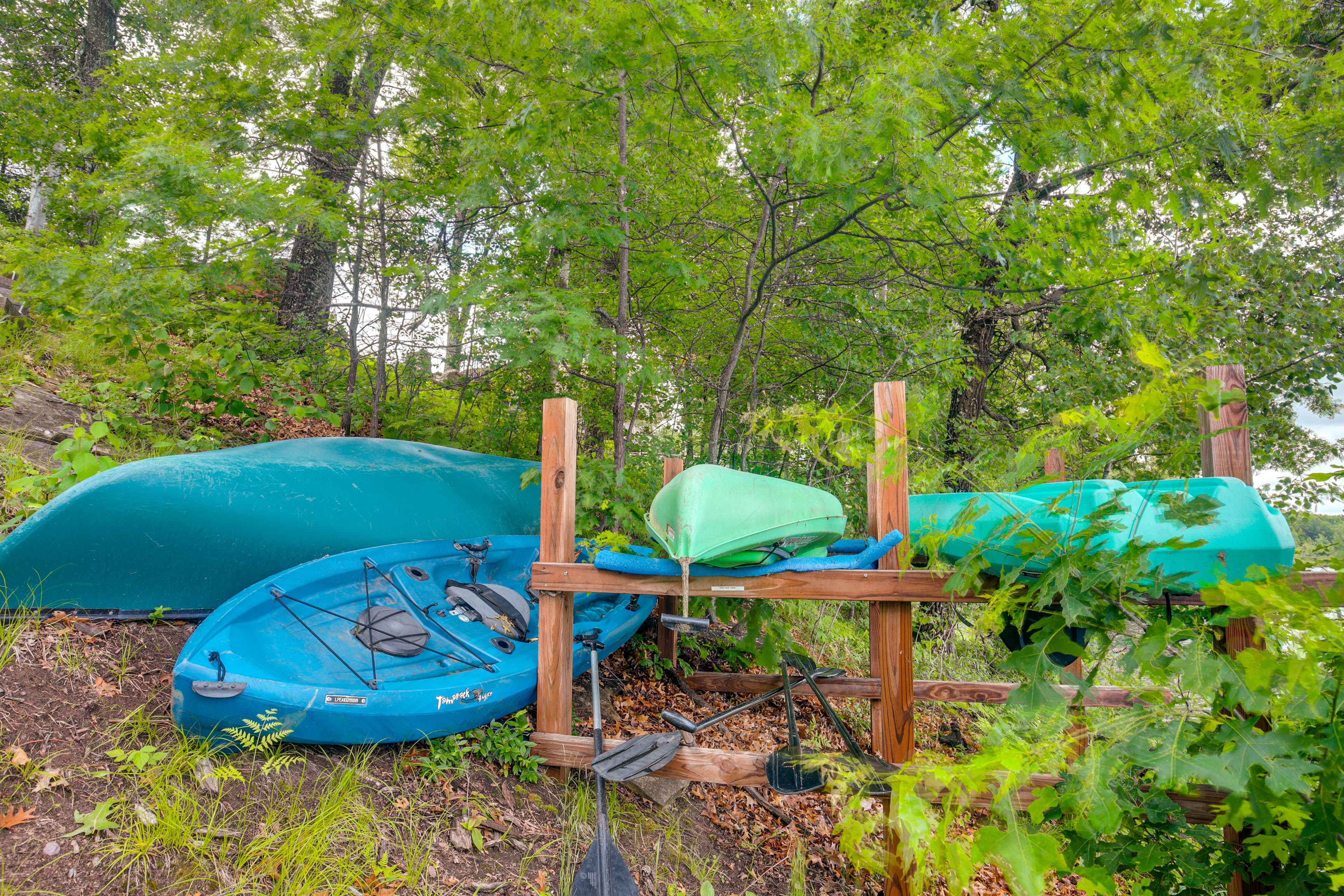 Property Image 2 - Tranquil Lakefront Cabin: Fire Pit, Grill & Patio