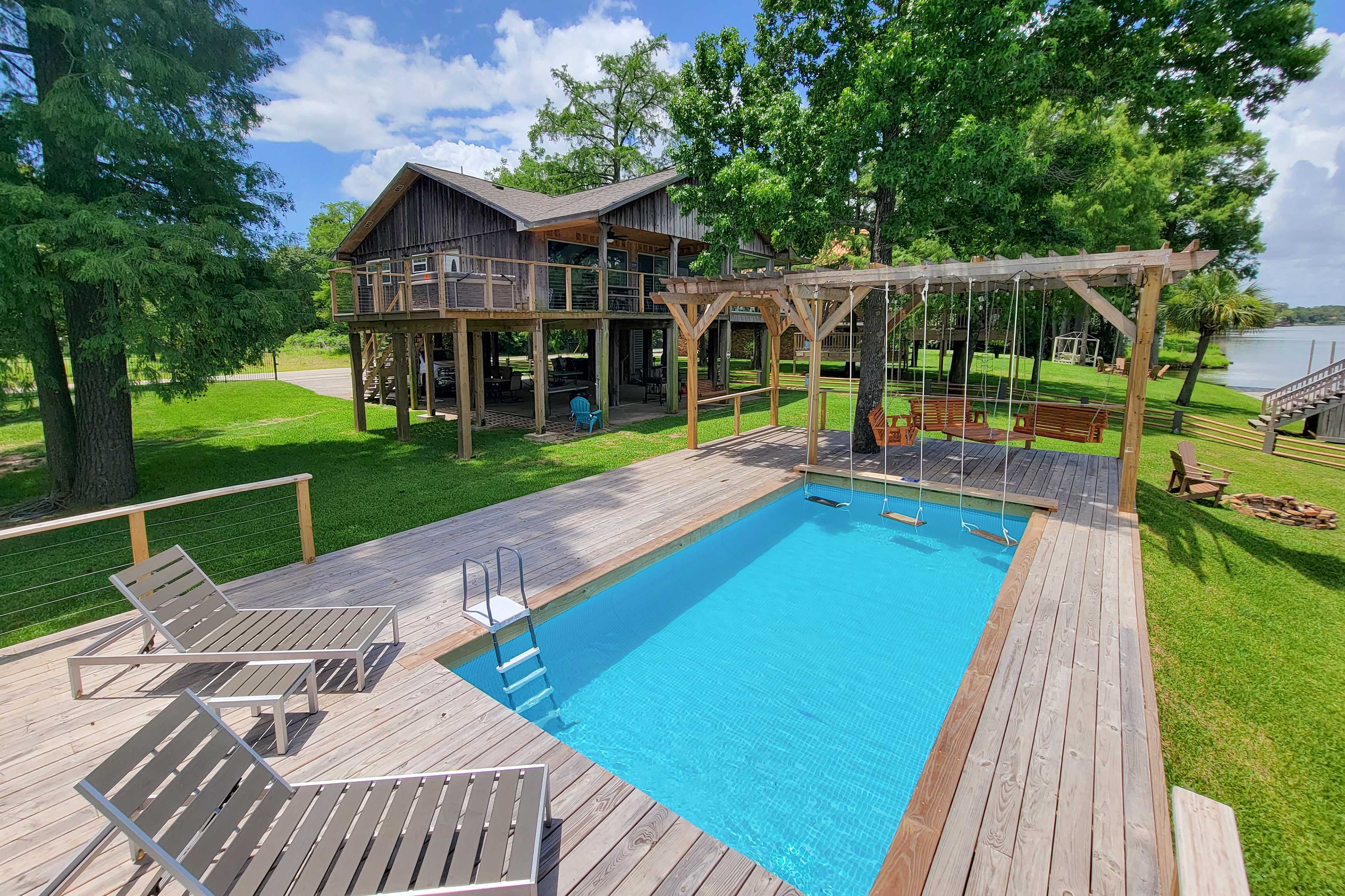 Property Image 1 - Home on San Jacinto River w/ Hot Tub, Deck & Grill