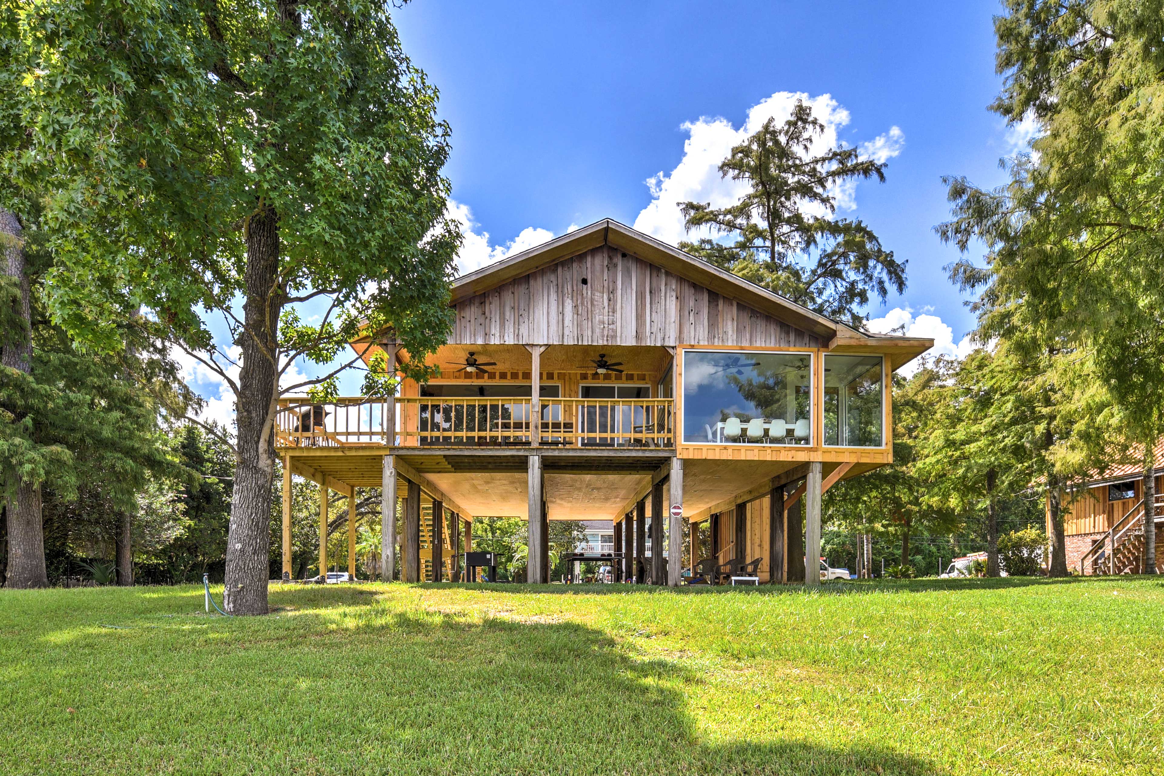 Property Image 2 - Home on San Jacinto River w/ Hot Tub, Deck & Grill