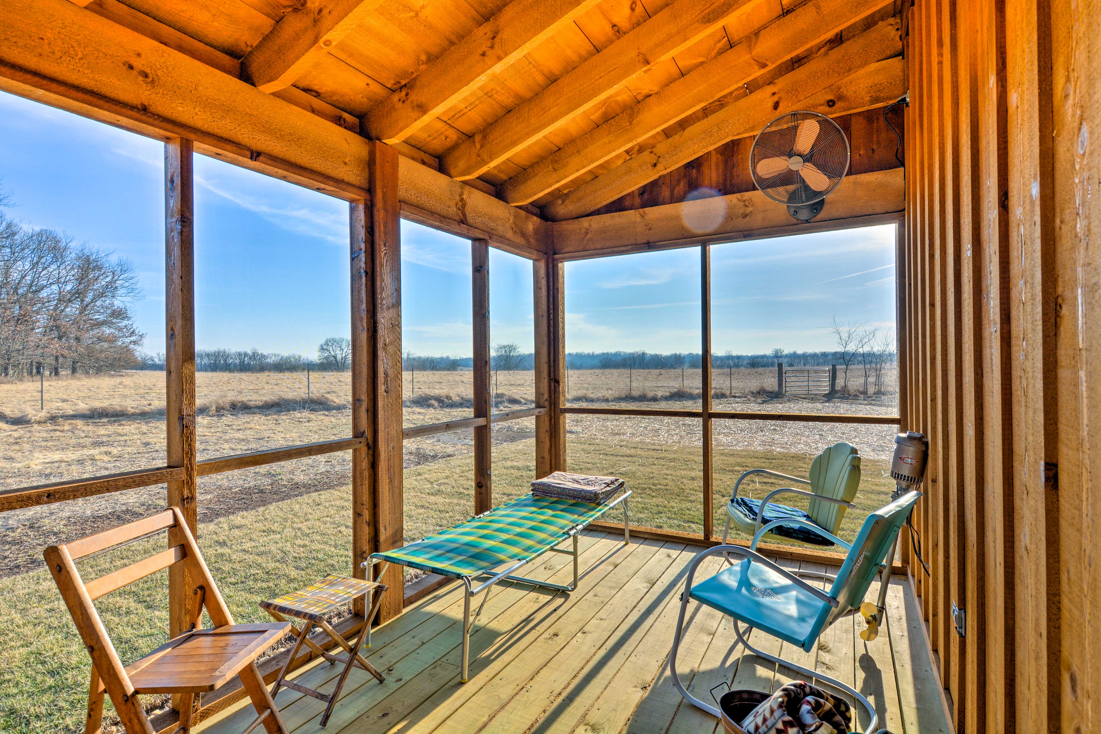 Property Image 2 - Greenfield Cabin w/ Screened-In Porch & Fire Pit!
