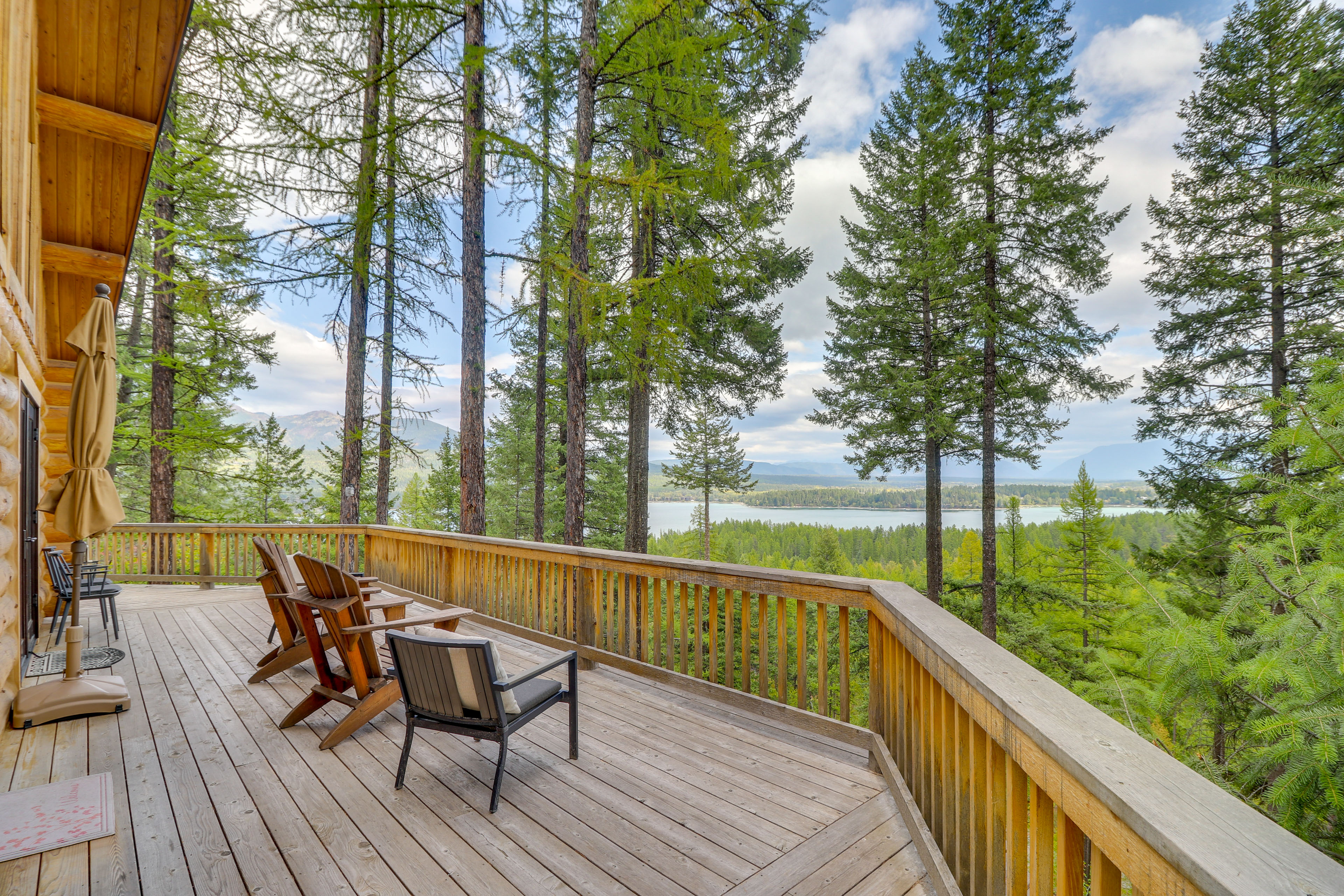 Property Image 1 - Hand-Crafted Cabin with Whitefish Lake Views!