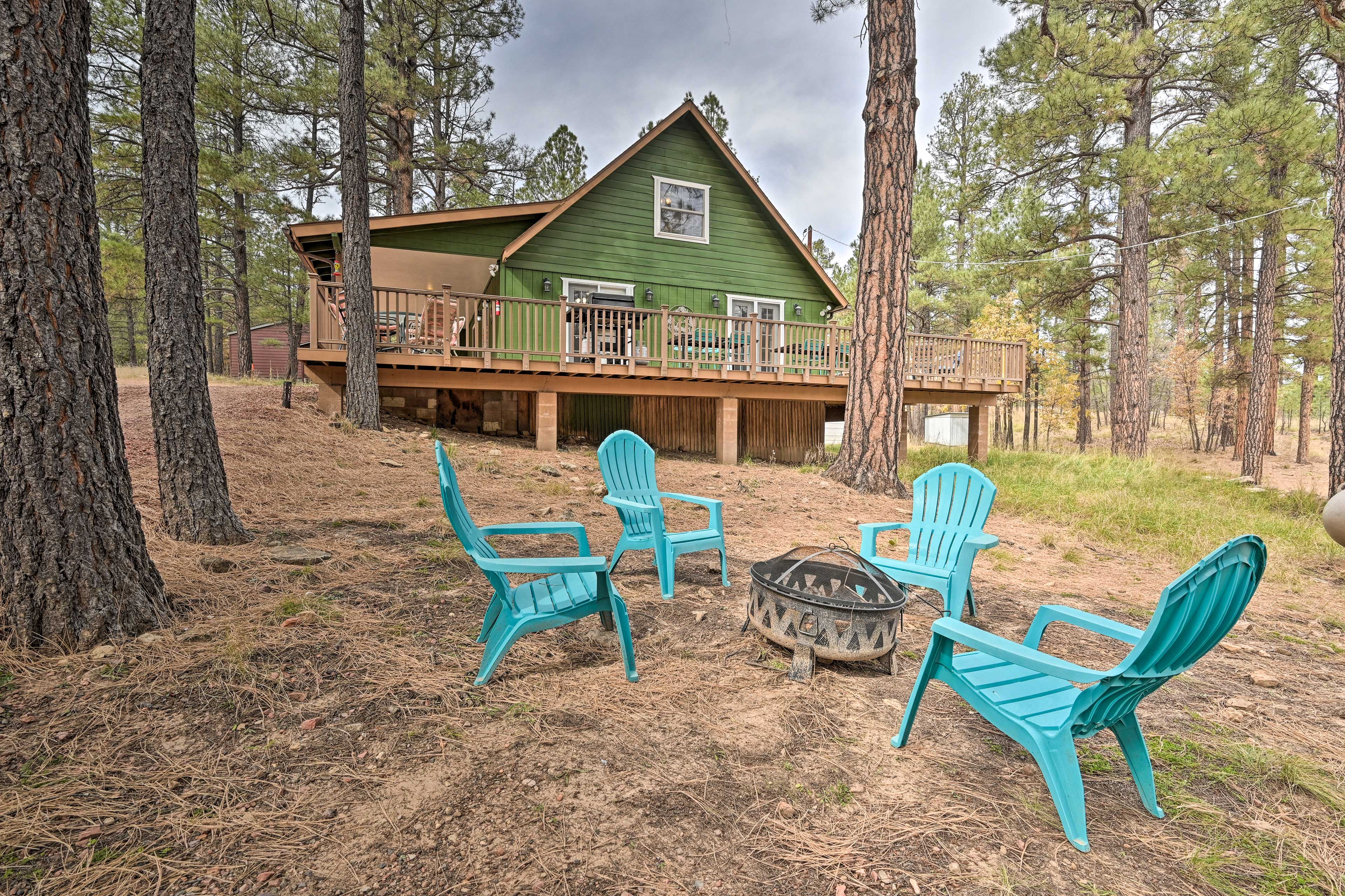 Property Image 1 - Happy Jack Cabin w/ Hot Tub & Wraparound Porch!