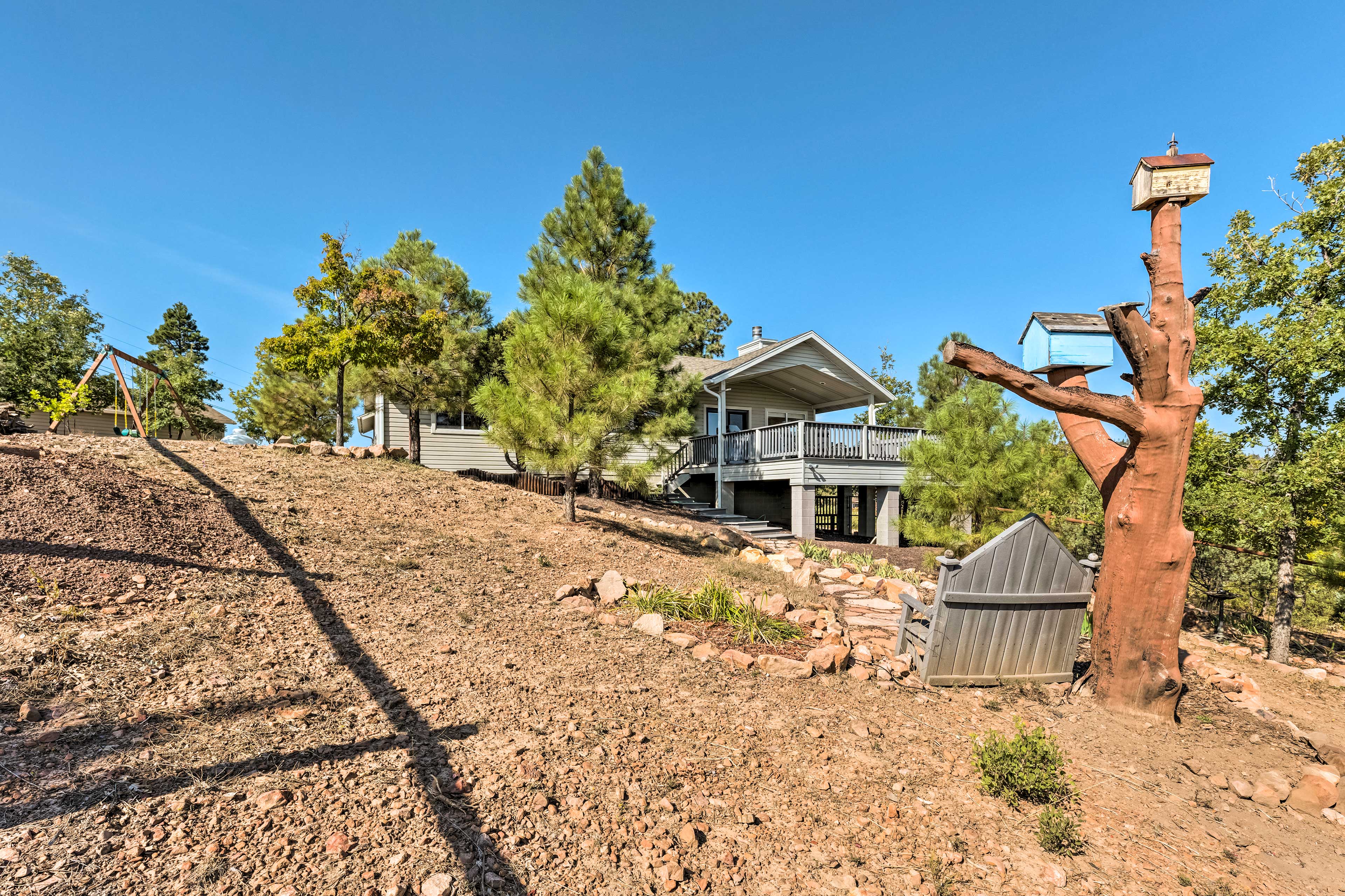 Property Image 2 - Hilltop Haven: Deck, Grill & National Forest View!