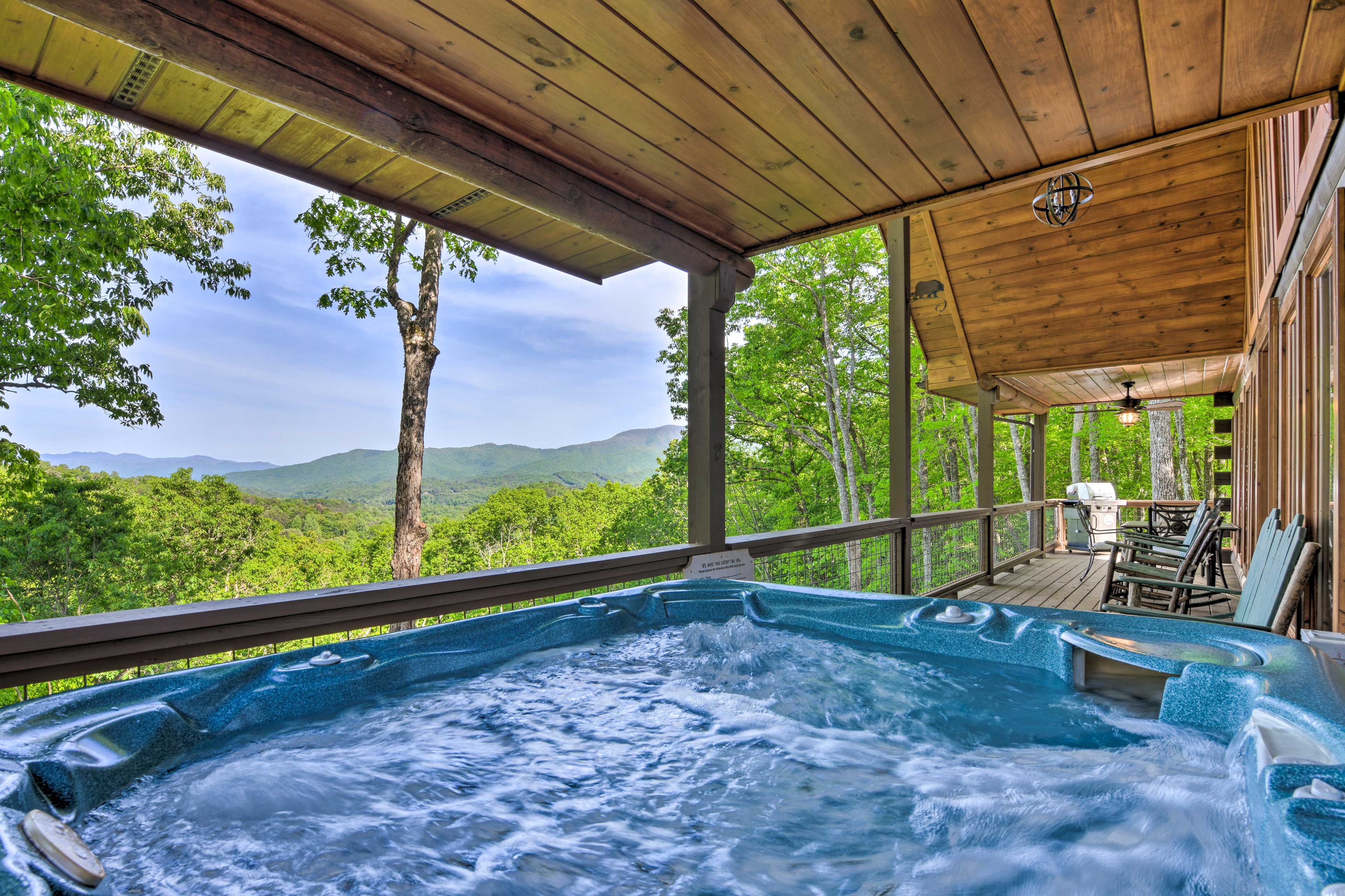 Bryson City Cabin w/ Hot Tub, Views, & Game Room - Home Rental in ...