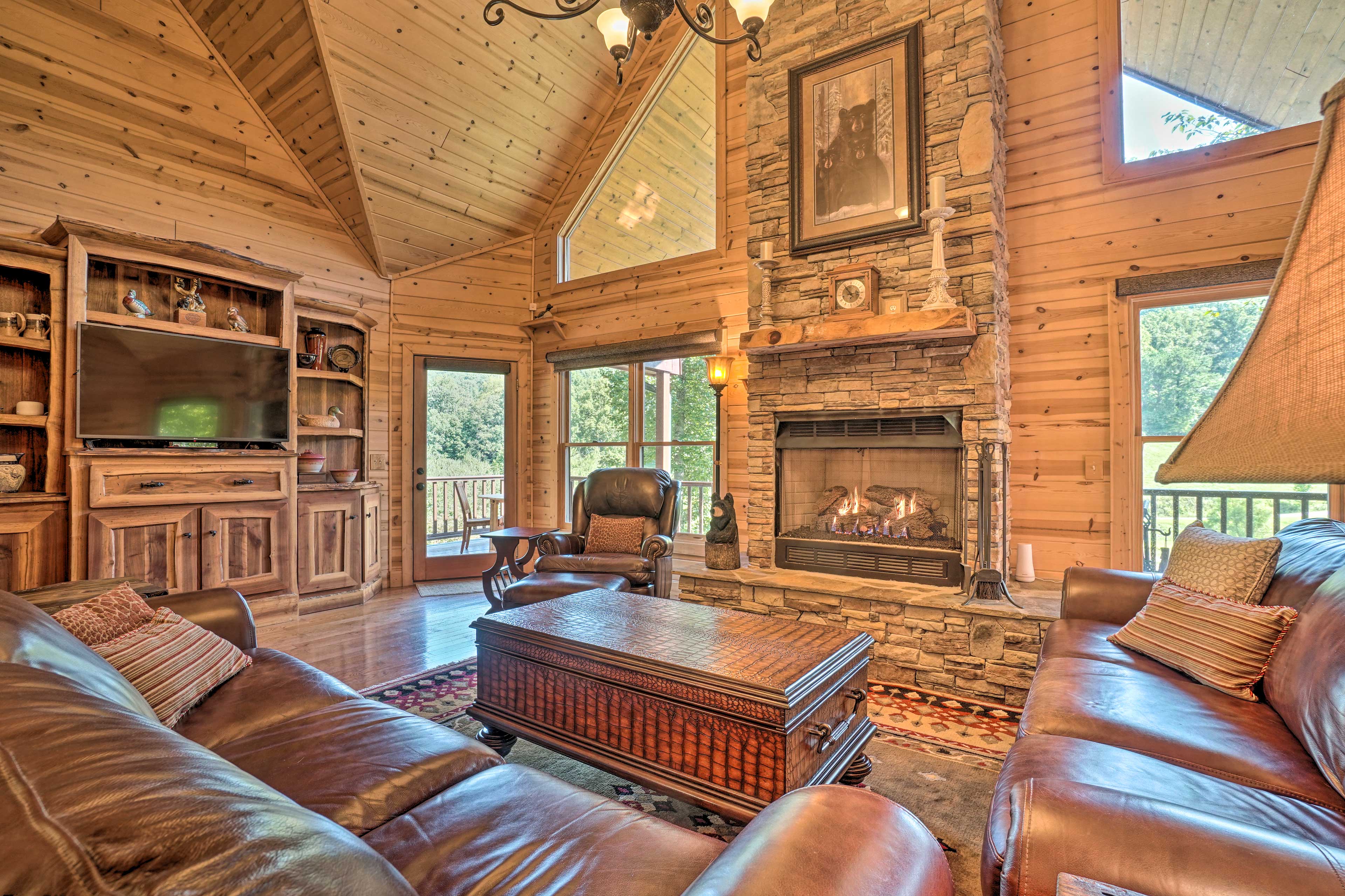 Property Image 1 - Lavish Cabin w/ Deck, Game Room & Mountain Views!