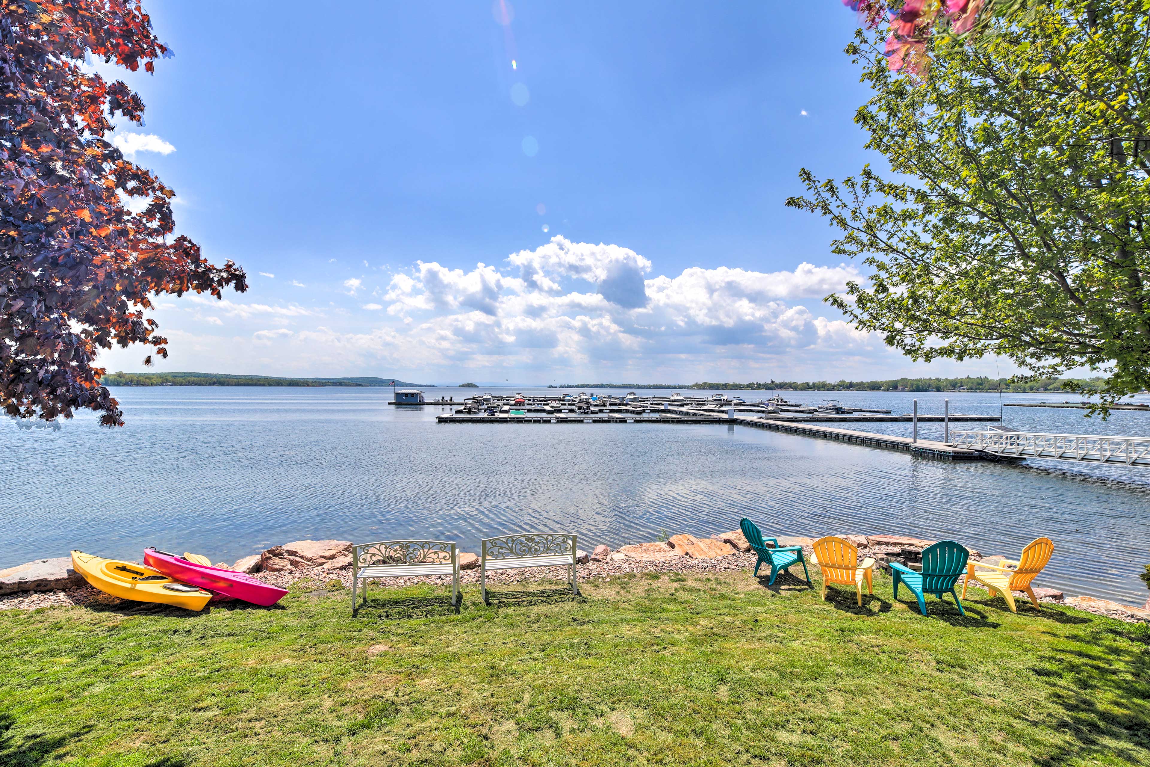 Property Image 1 - Lake Champlain Home w/ Decks, Kayaks & Fire Pit!
