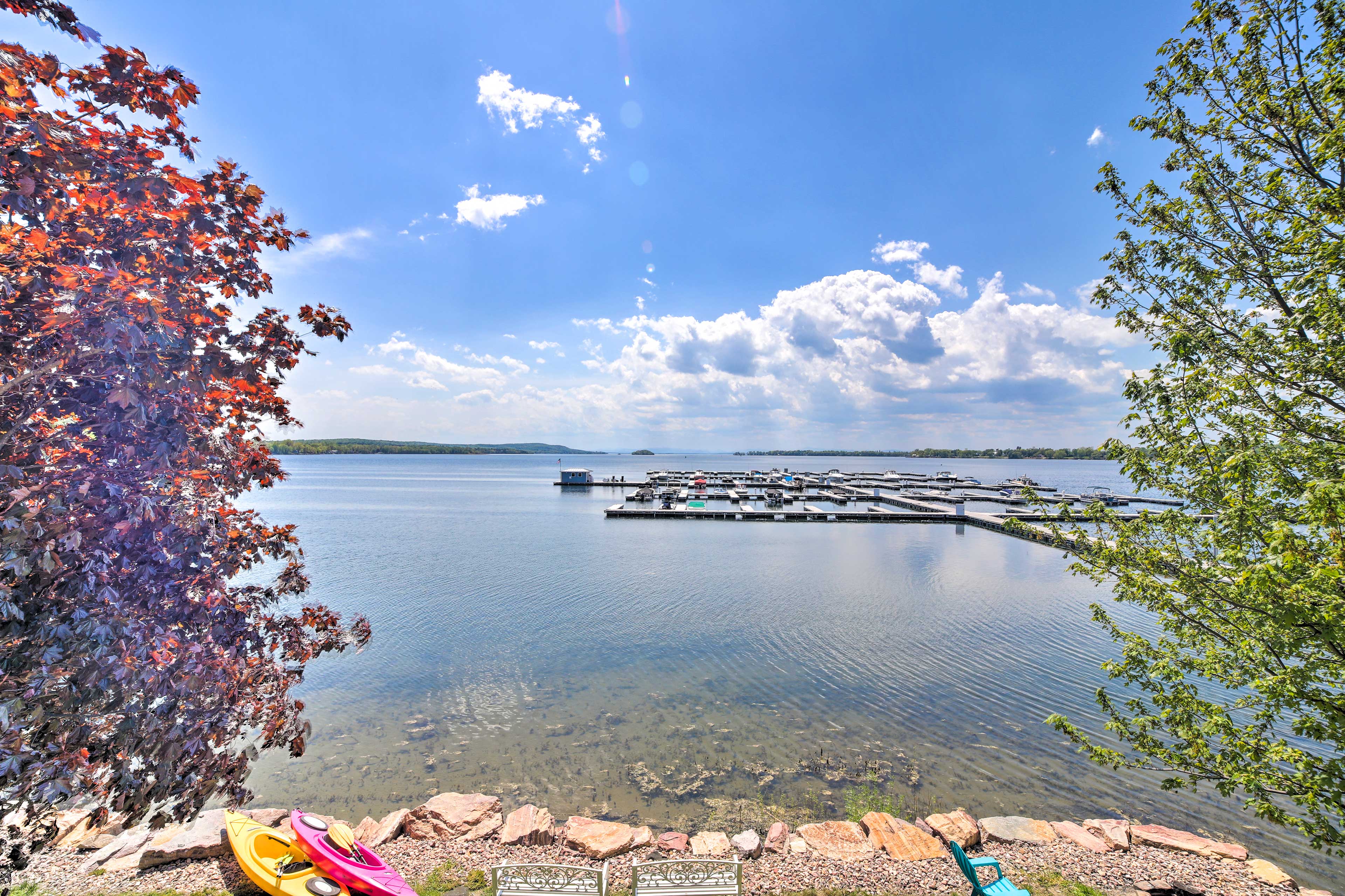 Property Image 1 - Lake Champlain Home w/ Decks, Kayaks & Fire Pit!