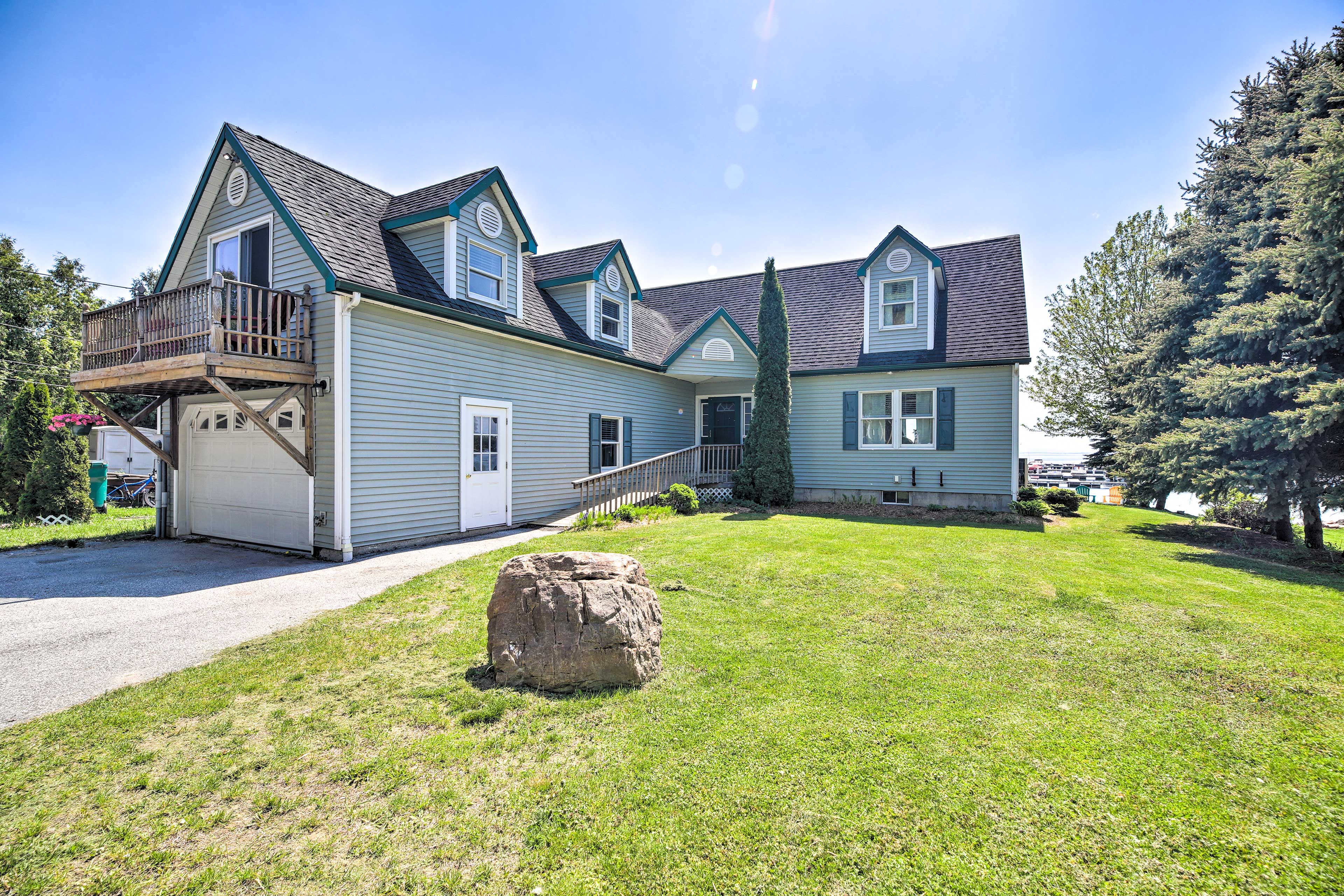 Property Image 2 - Lake Champlain Home w/ Decks, Kayaks & Fire Pit!