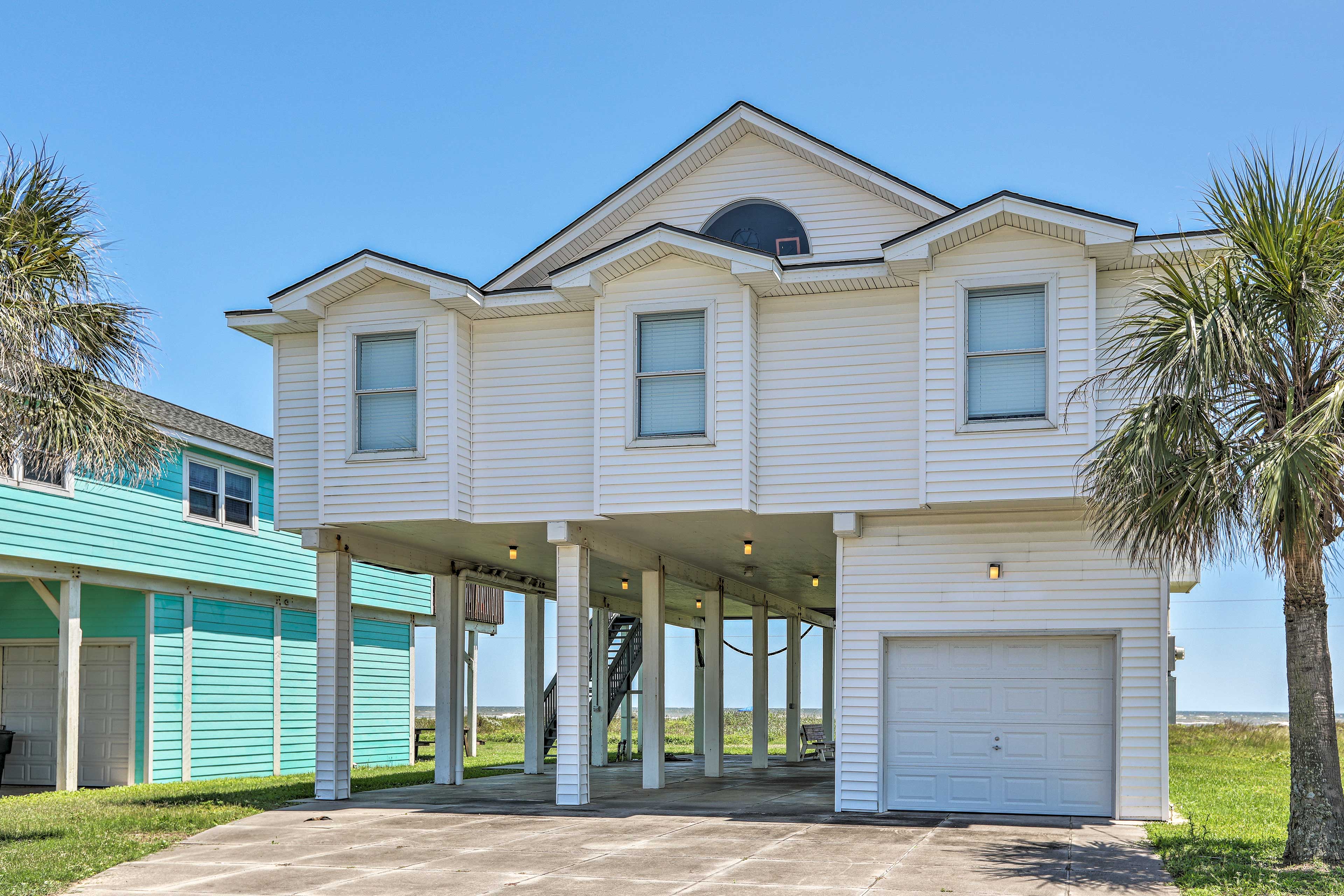 Property Image 1 - Oceanfront Galveston Home - Walk to Beach!