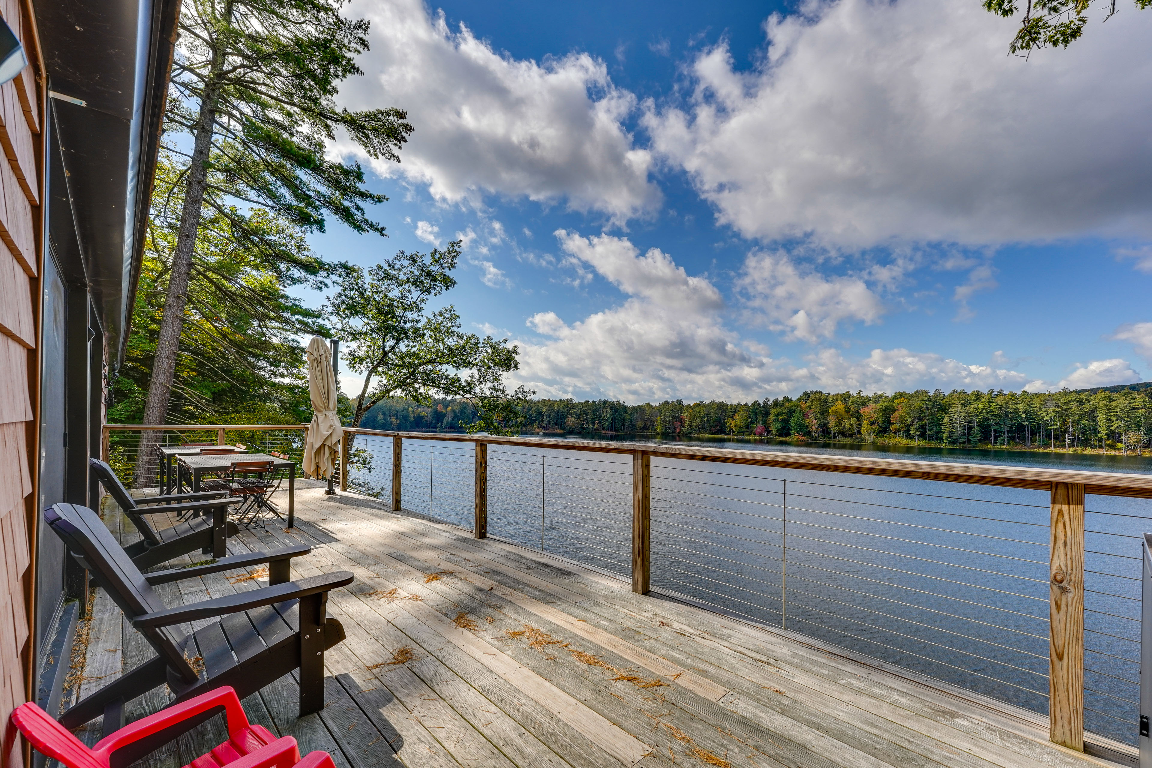 Property Image 2 - Orwell Cabin on Sunrise Lake w/ Private Dock & BBQ