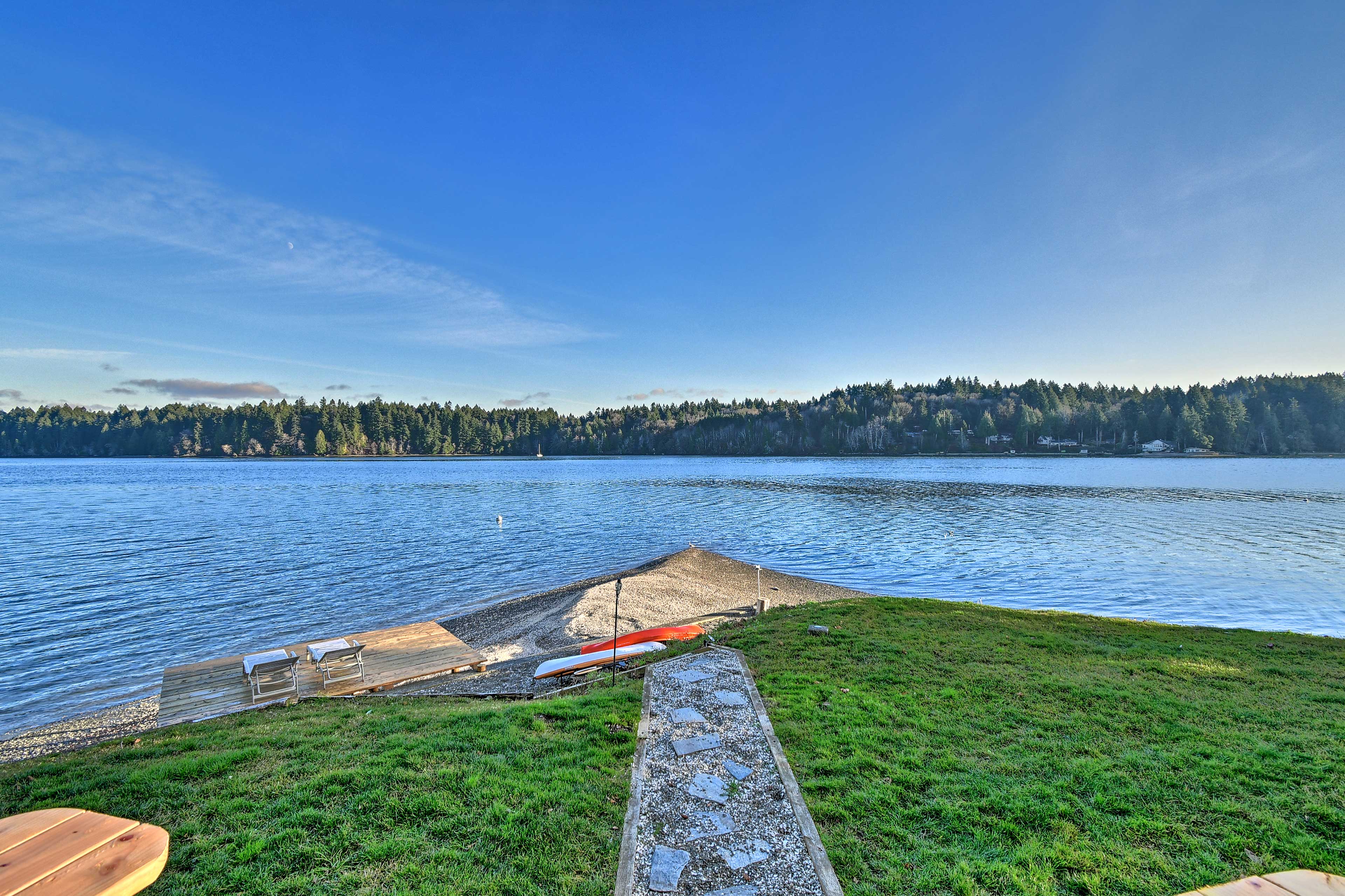 Property Image 1 - Waterfront Olympia Home w/ Private Beach & Kayaks!