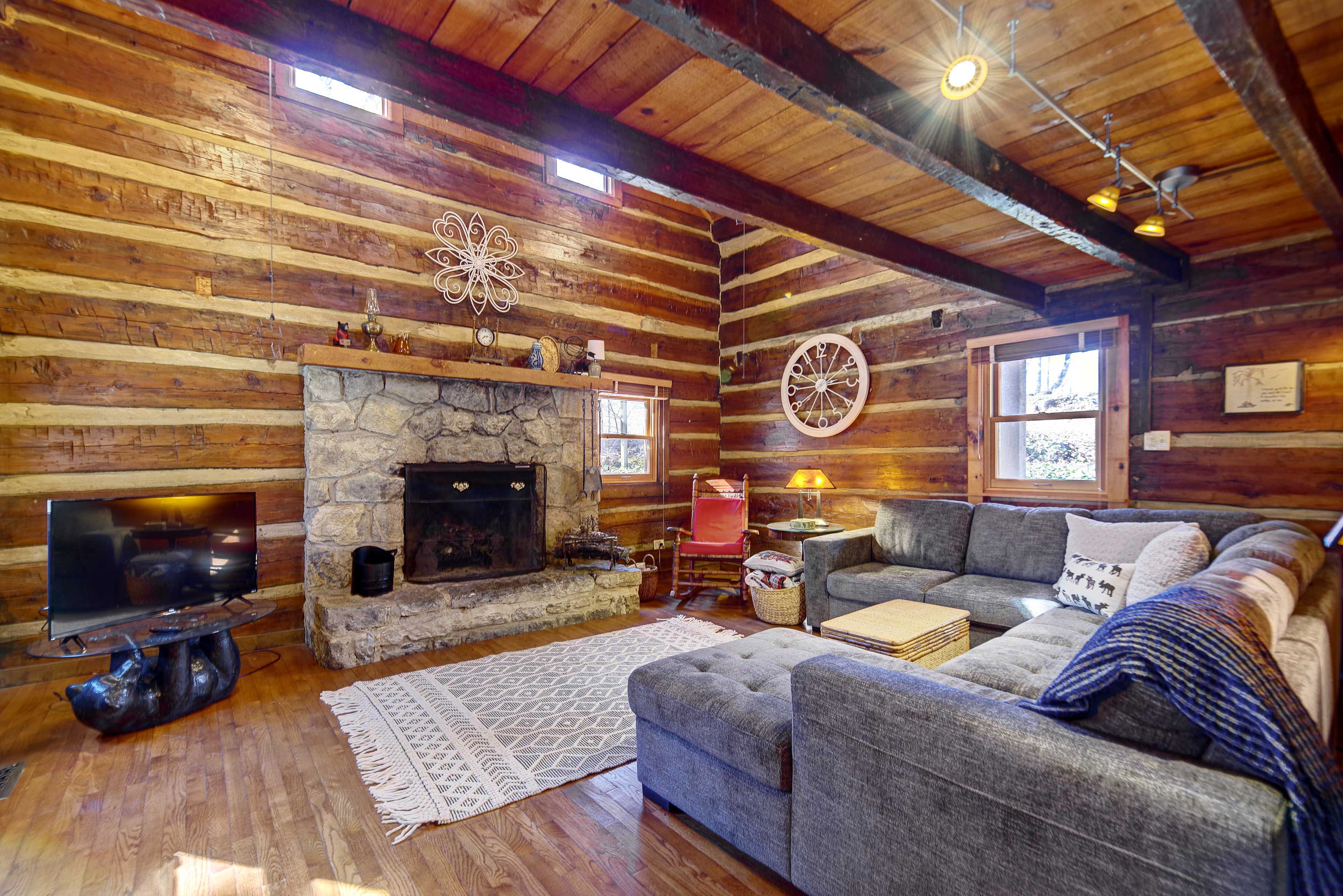 Property Image 1 - Cozy Log Cabin: 6 Mi to Great Smoky Mtns NP!
