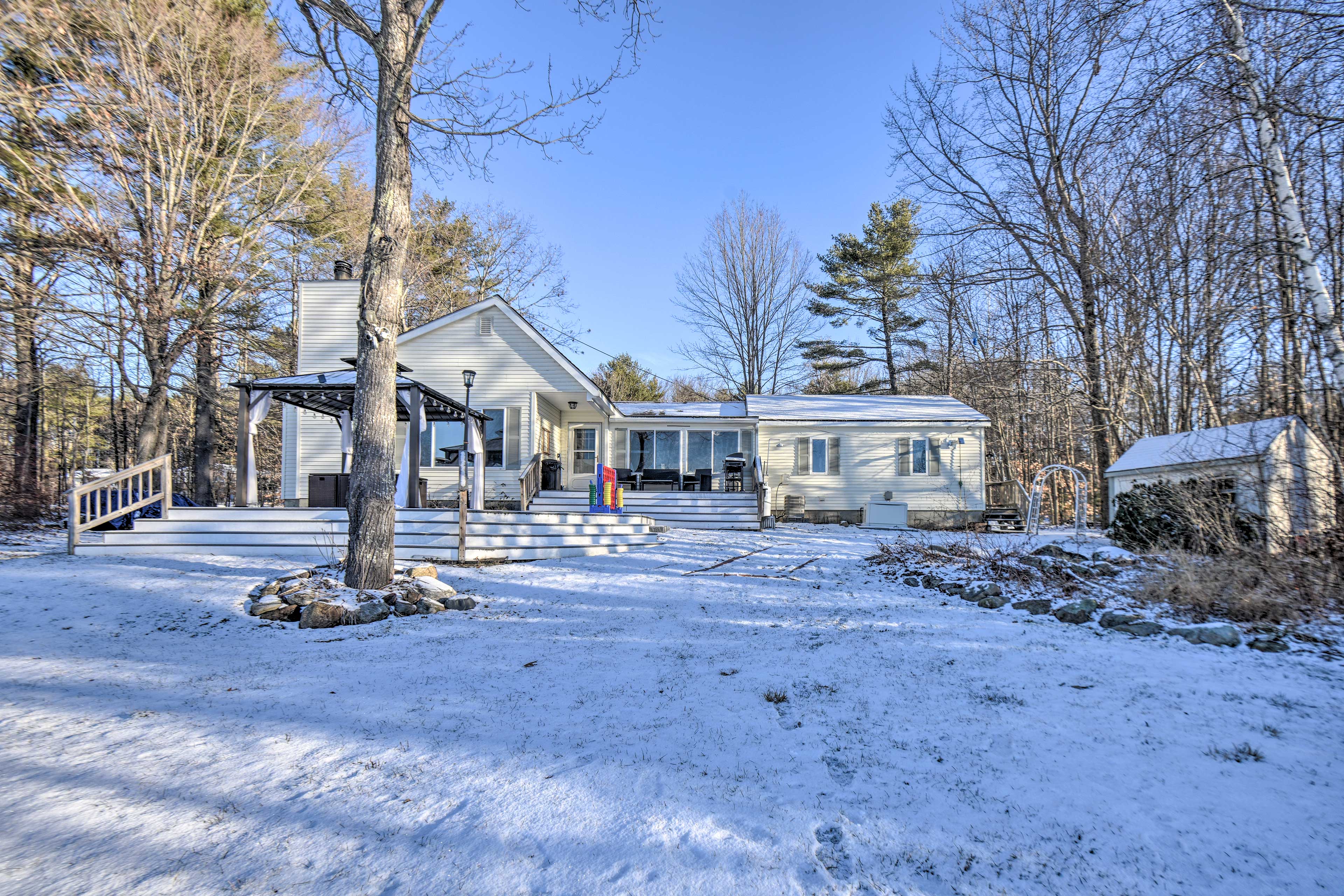 Property Image 1 - New Hampshire Home w/ Private Beach, Dock & Rafts!