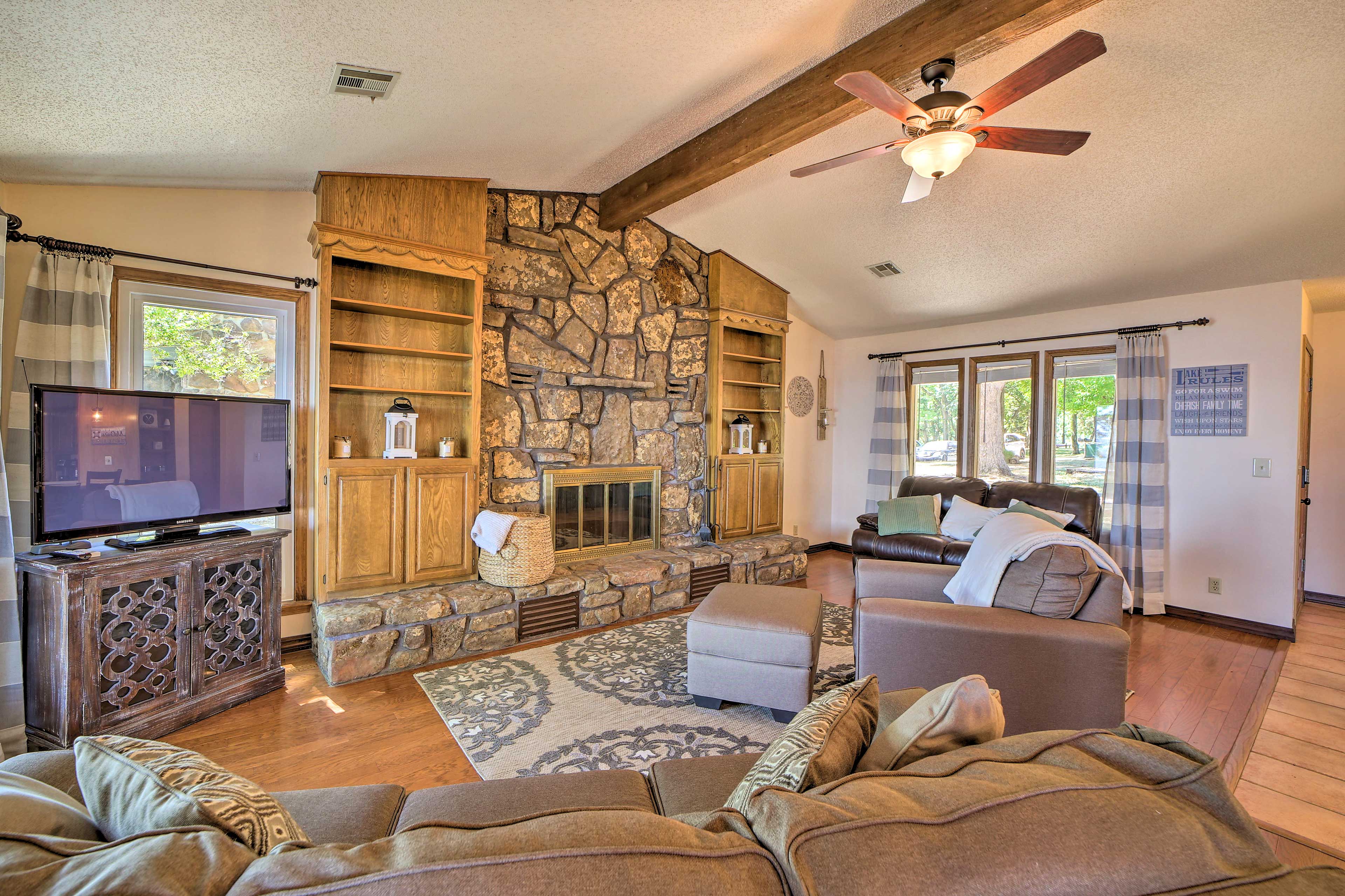 Property Image 2 - Grand Lake Views + Fire Pit: Monkey Island Home!