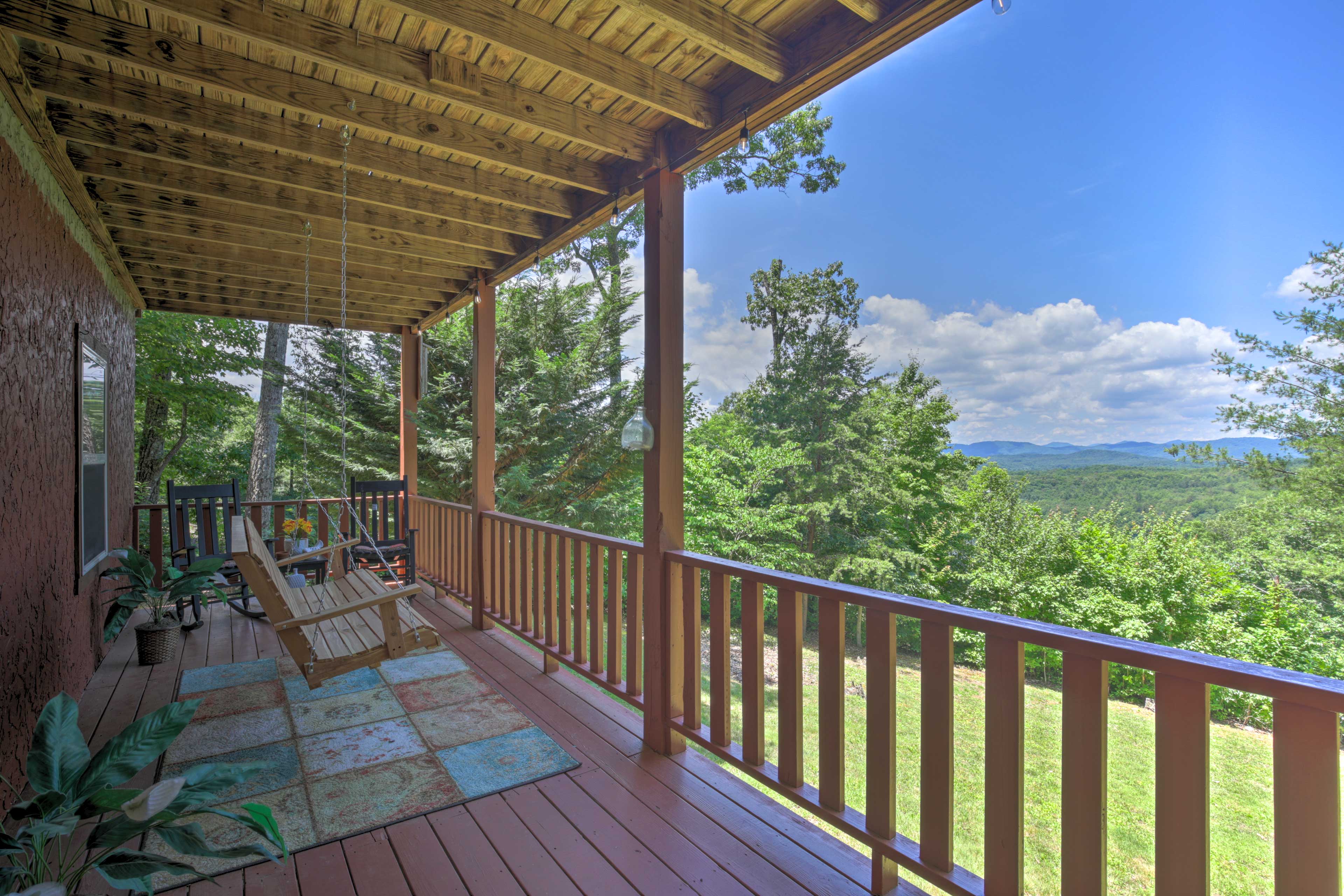 Property Image 1 - Picturesque Murphy Cabin w/ Fire Pit & Views!