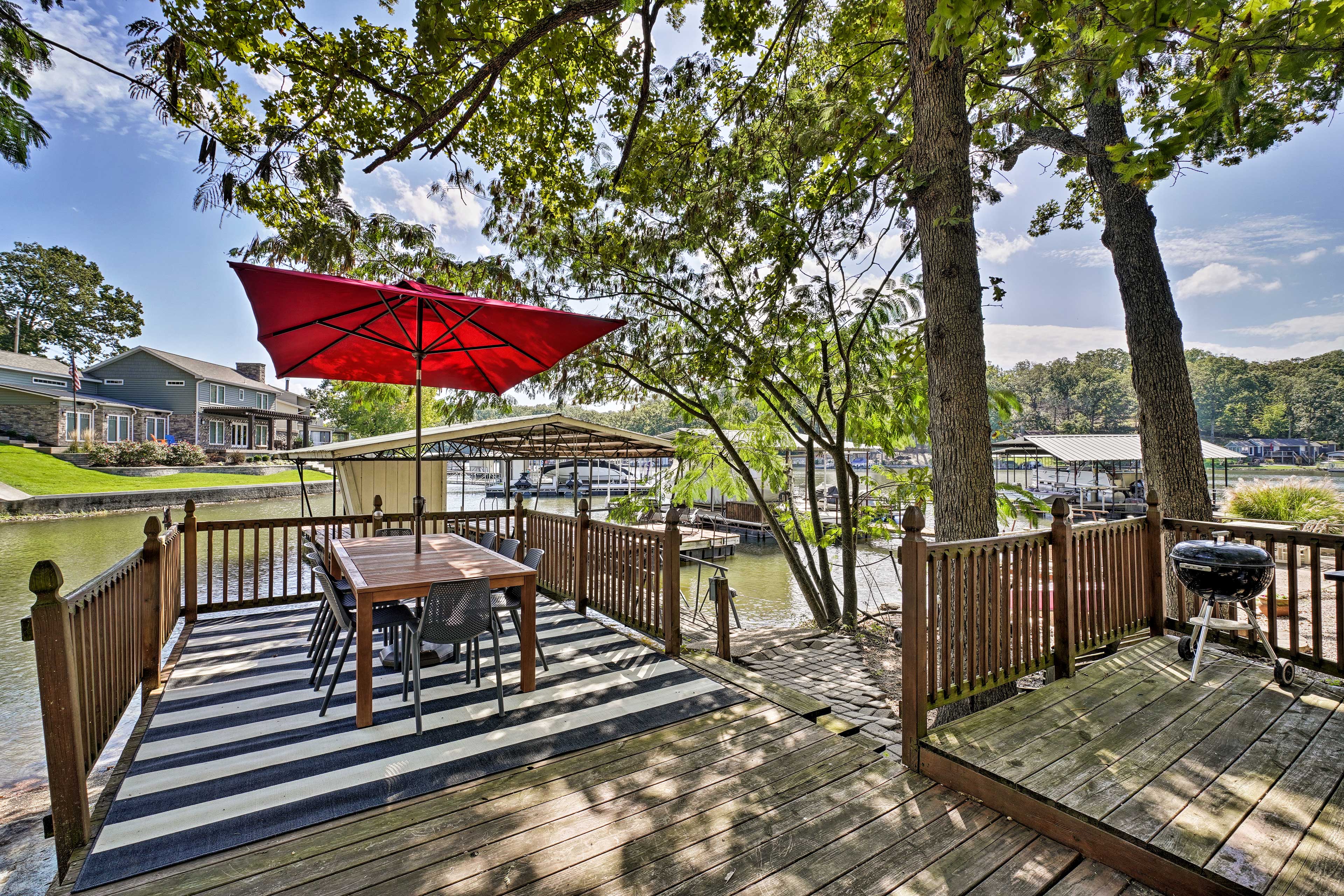 Property Image 2 - Sunrise Beach Lakeside Home w/Boat Dock+Grill
