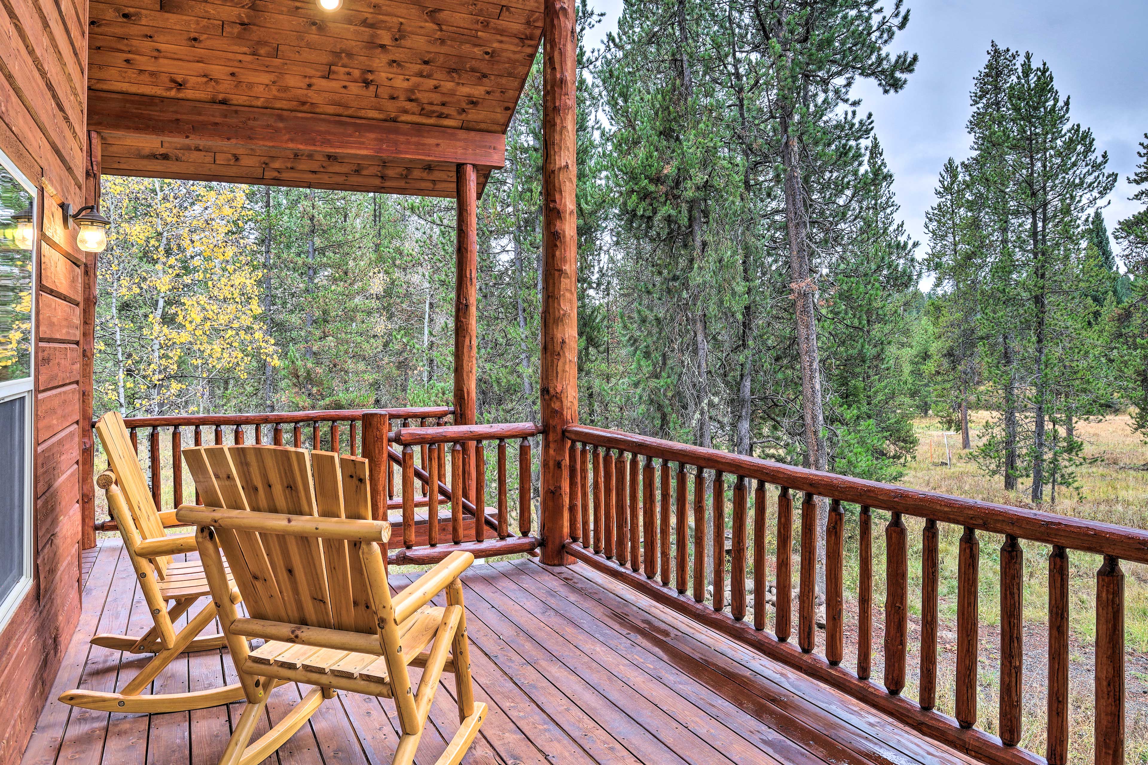 Property Image 2 - Luxe Island Park Cabin w/ National Forest Views!