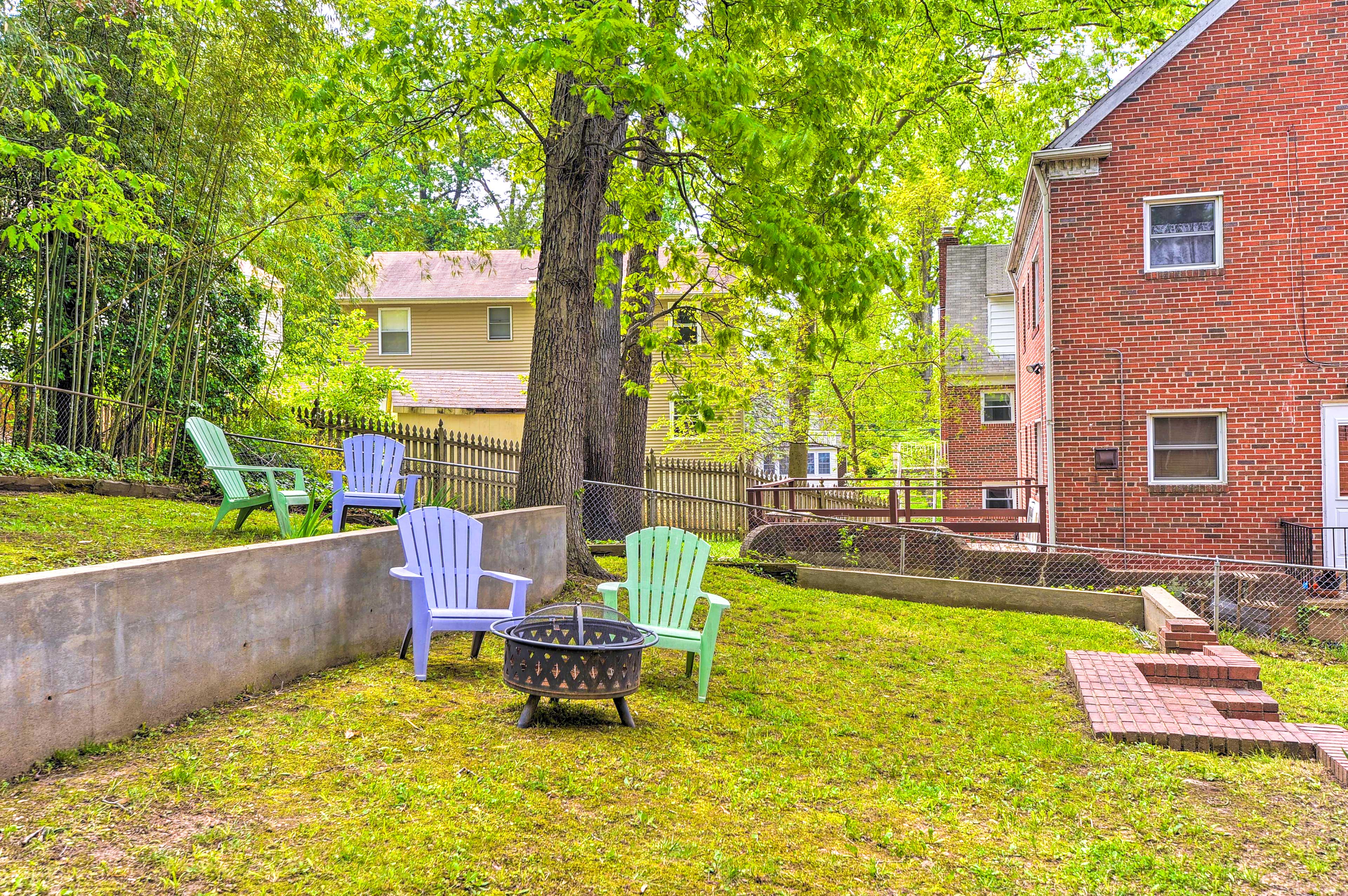 Property Image 2 - Takoma Park Apt w/ Wood Fire Pit < 8 Mi to DC