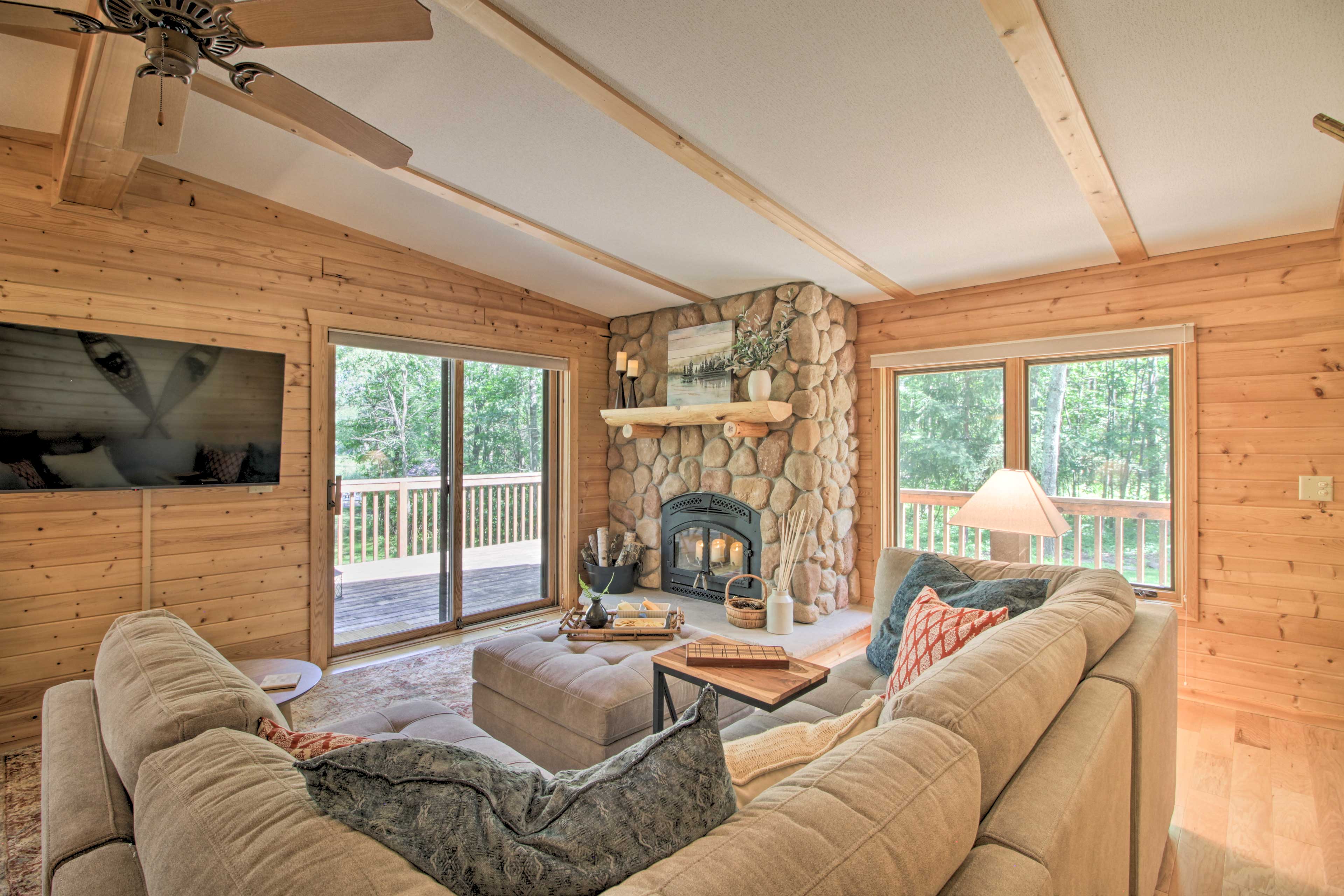 Property Image 1 - Spacious Cabin on Cross Lake: Treehouse & Sauna!