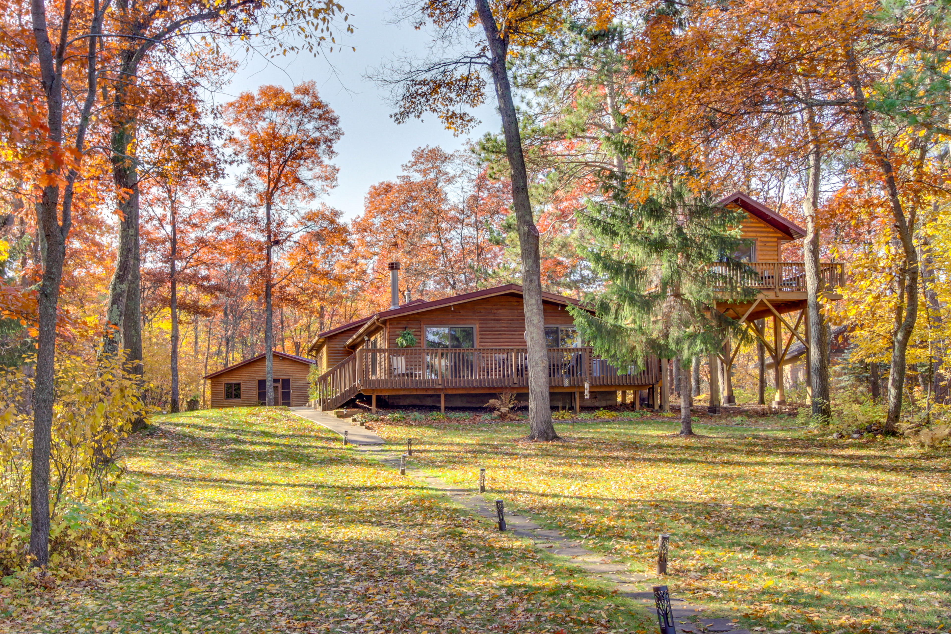 Property Image 2 - Spacious Cabin on Cross Lake: Treehouse & Sauna!