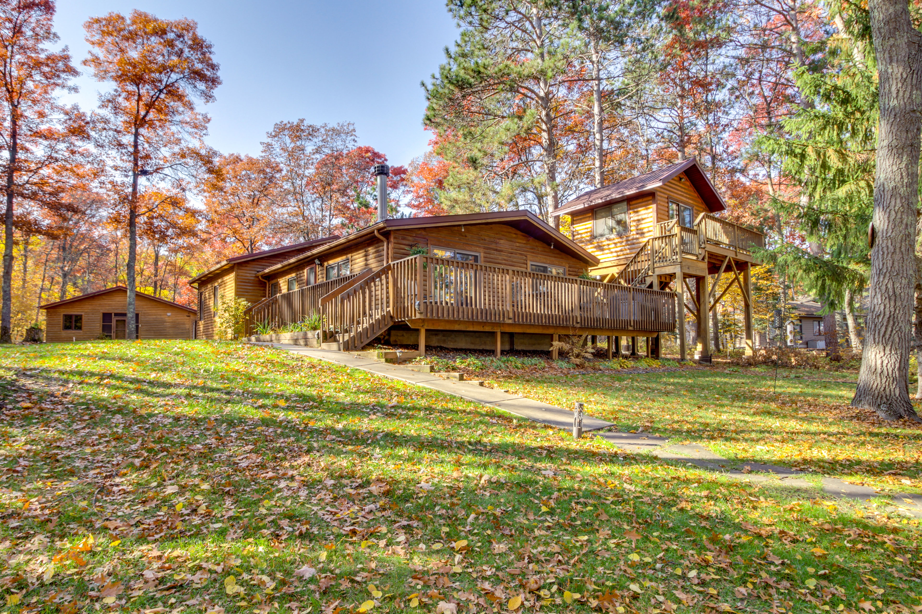 Property Image 1 - Spacious Cabin on Cross Lake: Treehouse & Sauna!