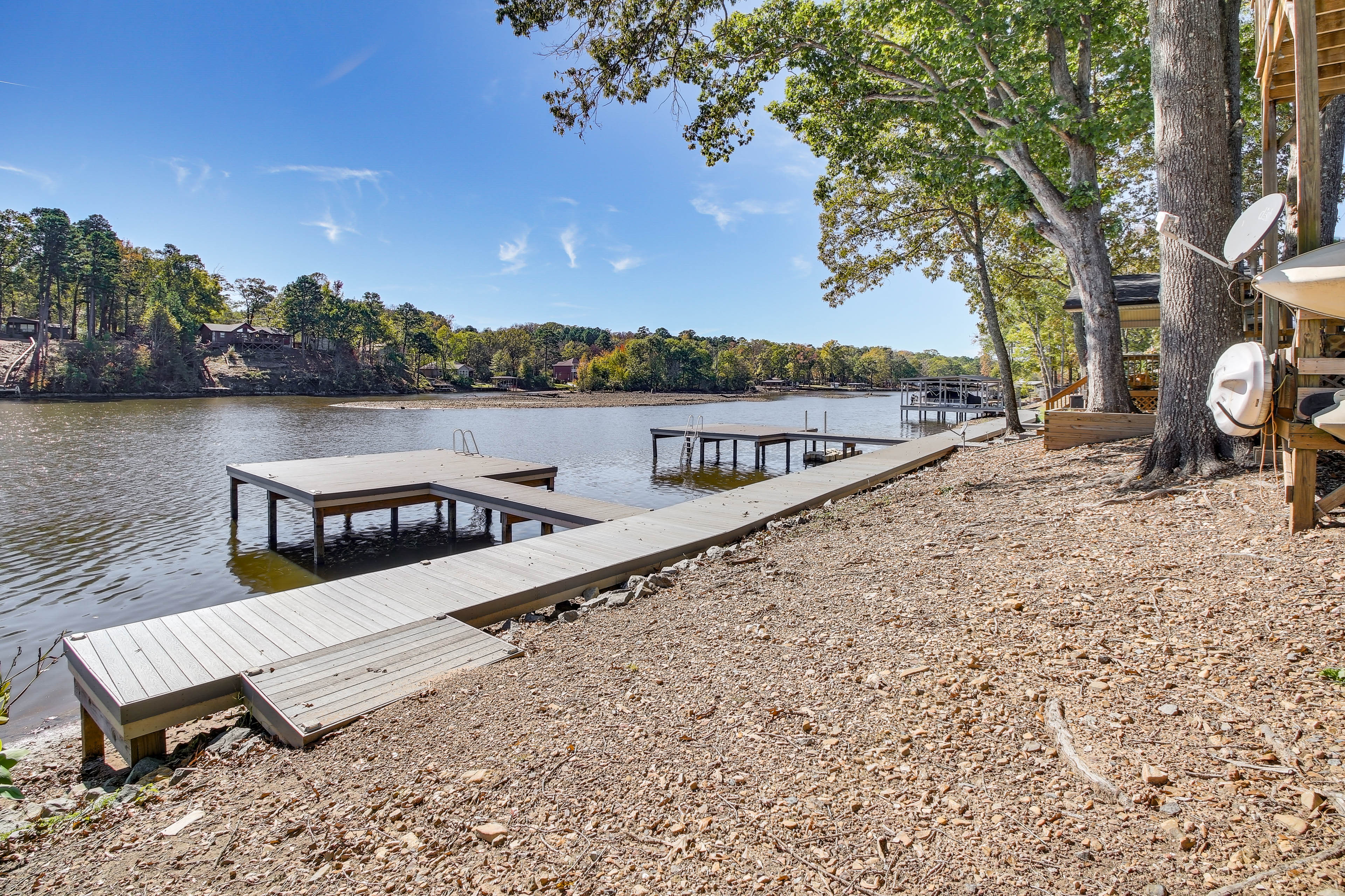 Property Image 2 - Lakefront Hot Springs Home w/ Swim Dock!