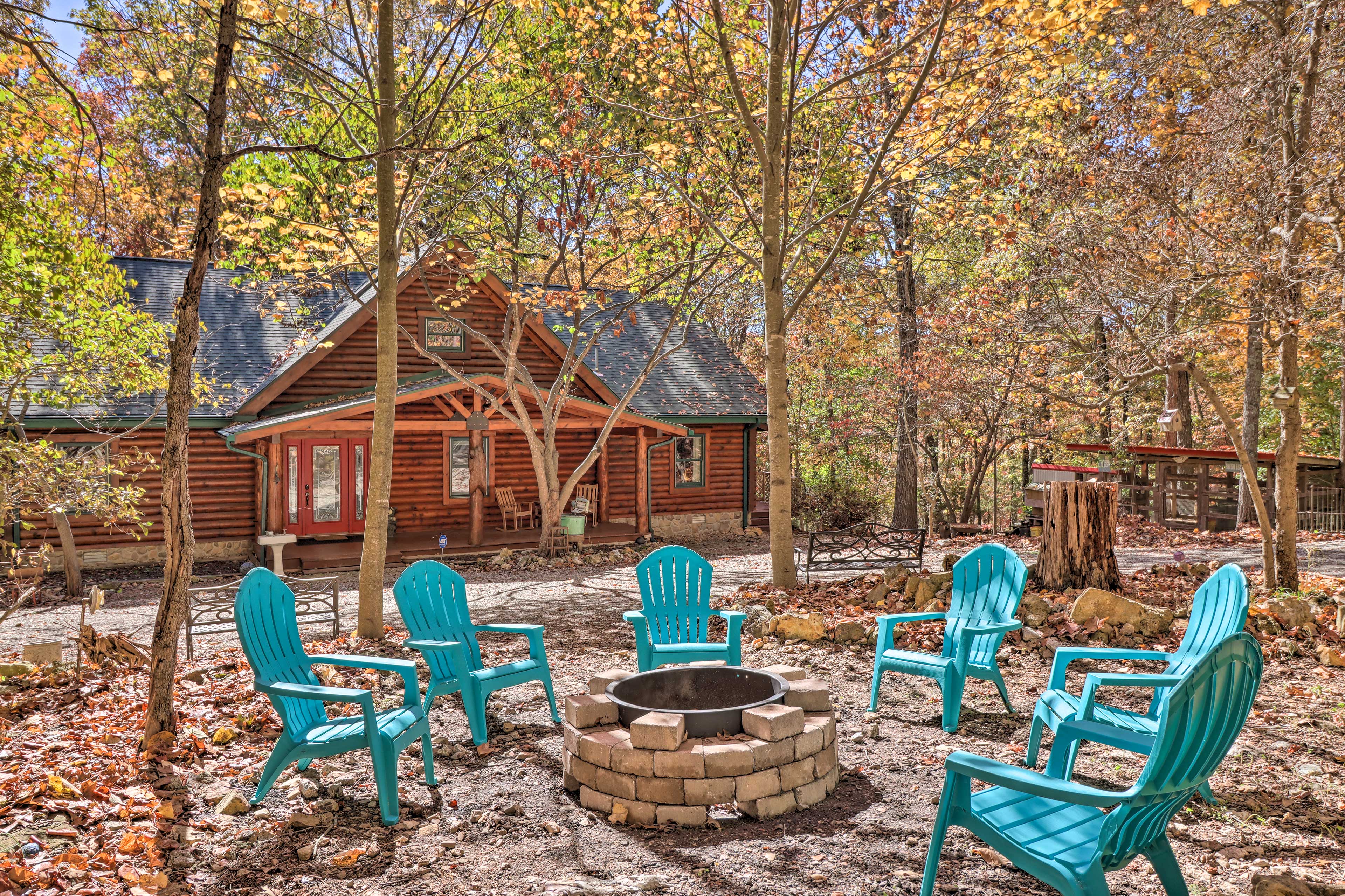 Property Image 1 - ’Serenity Woods’ Cabin w/ Hot Tub & Fire Pit