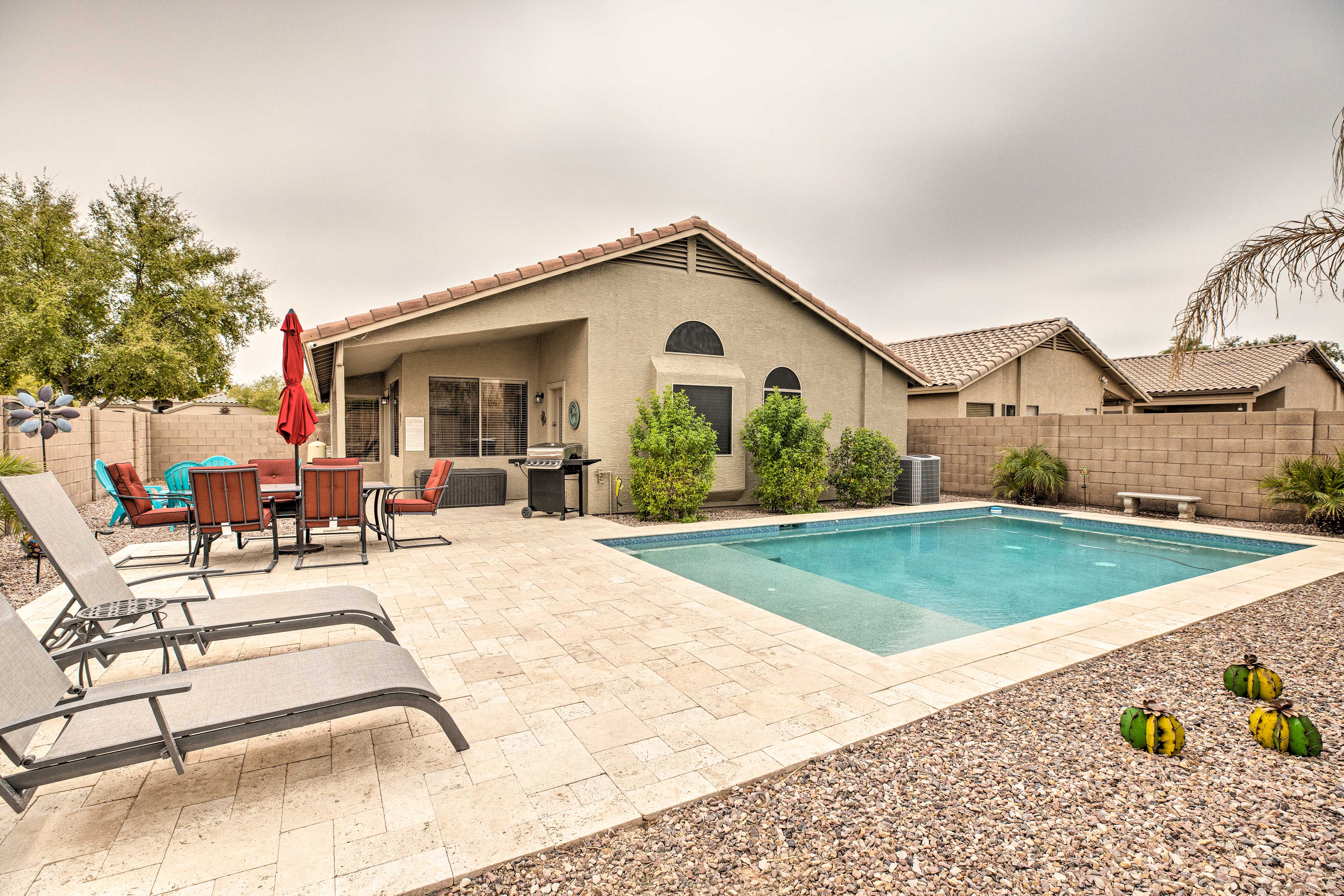 Property Image 1 - Sunny Maricopa Getaway w/ Private Pool + Fire Pit!