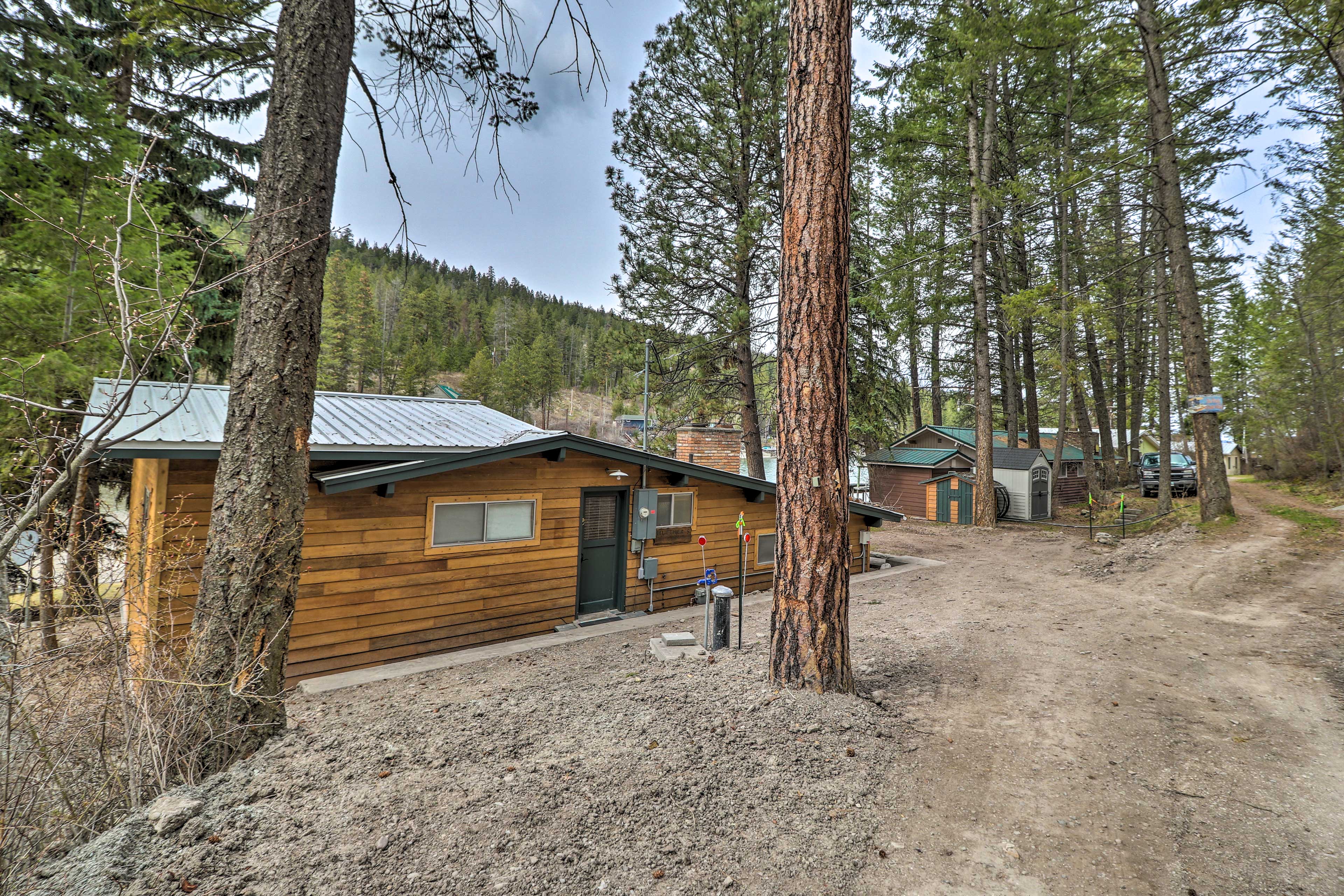 Property Image 1 - Flathead Lake Waterfront Cabin w/ Dock & Kayaks