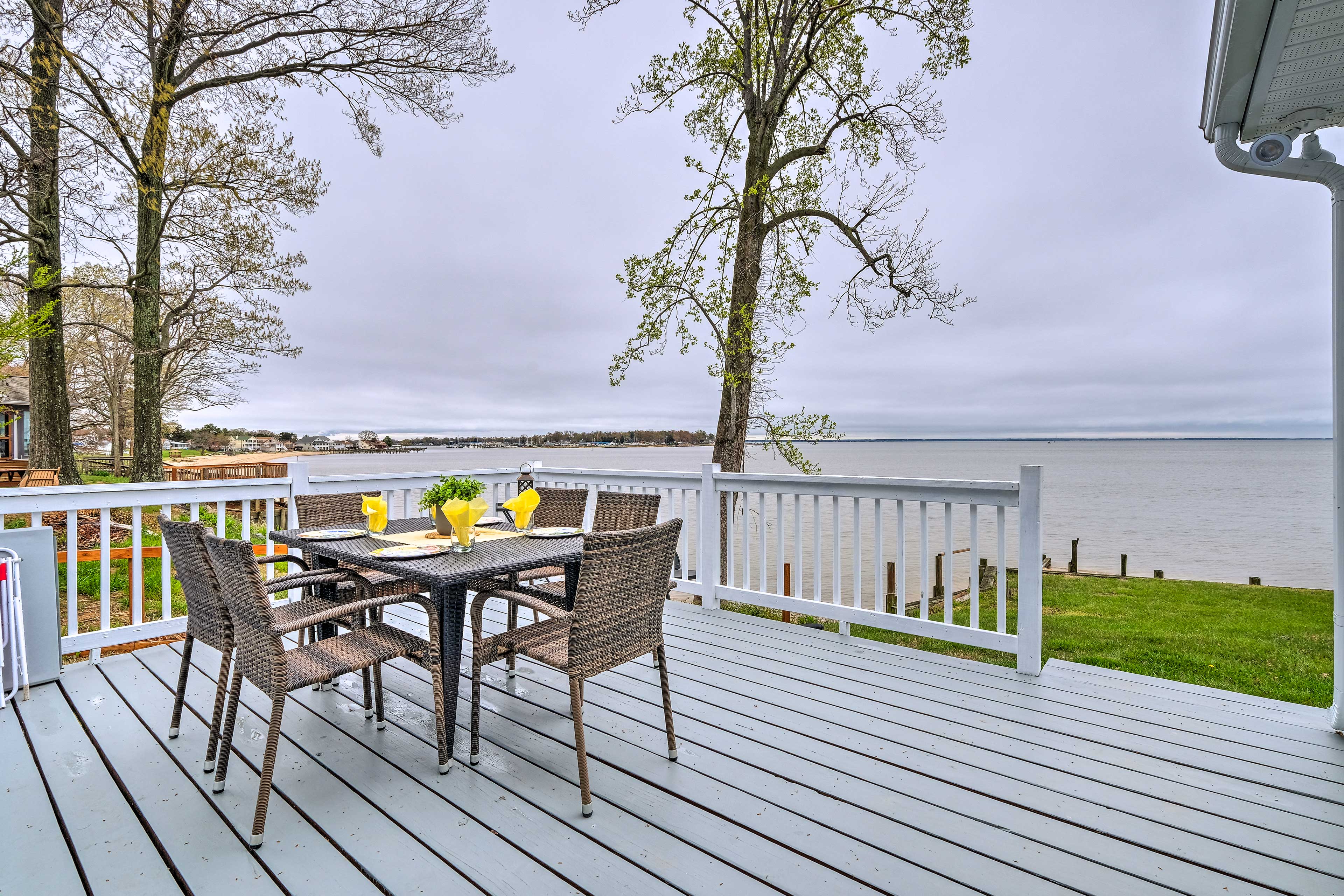 Property Image 2 - Waterfront Cottage w/ Private Beach + Deck!