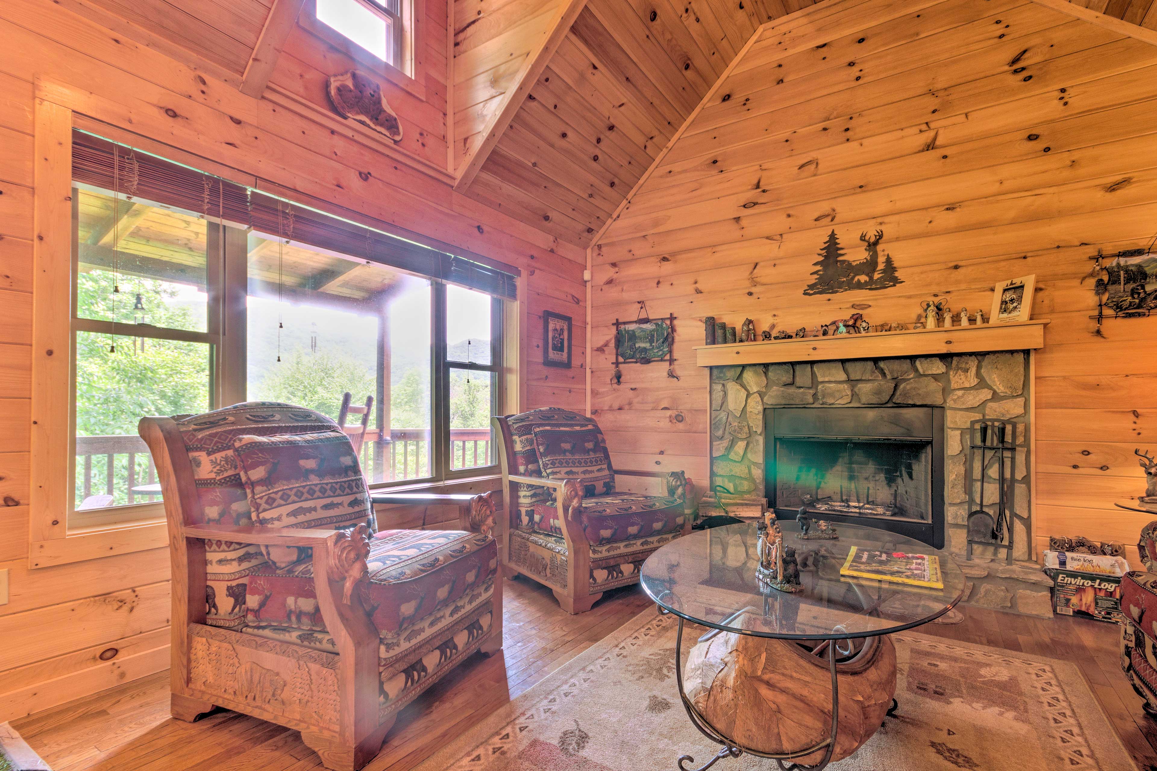 Property Image 2 - Luxe Mtn-View Maggie Valley Home w/ 2 Decks!
