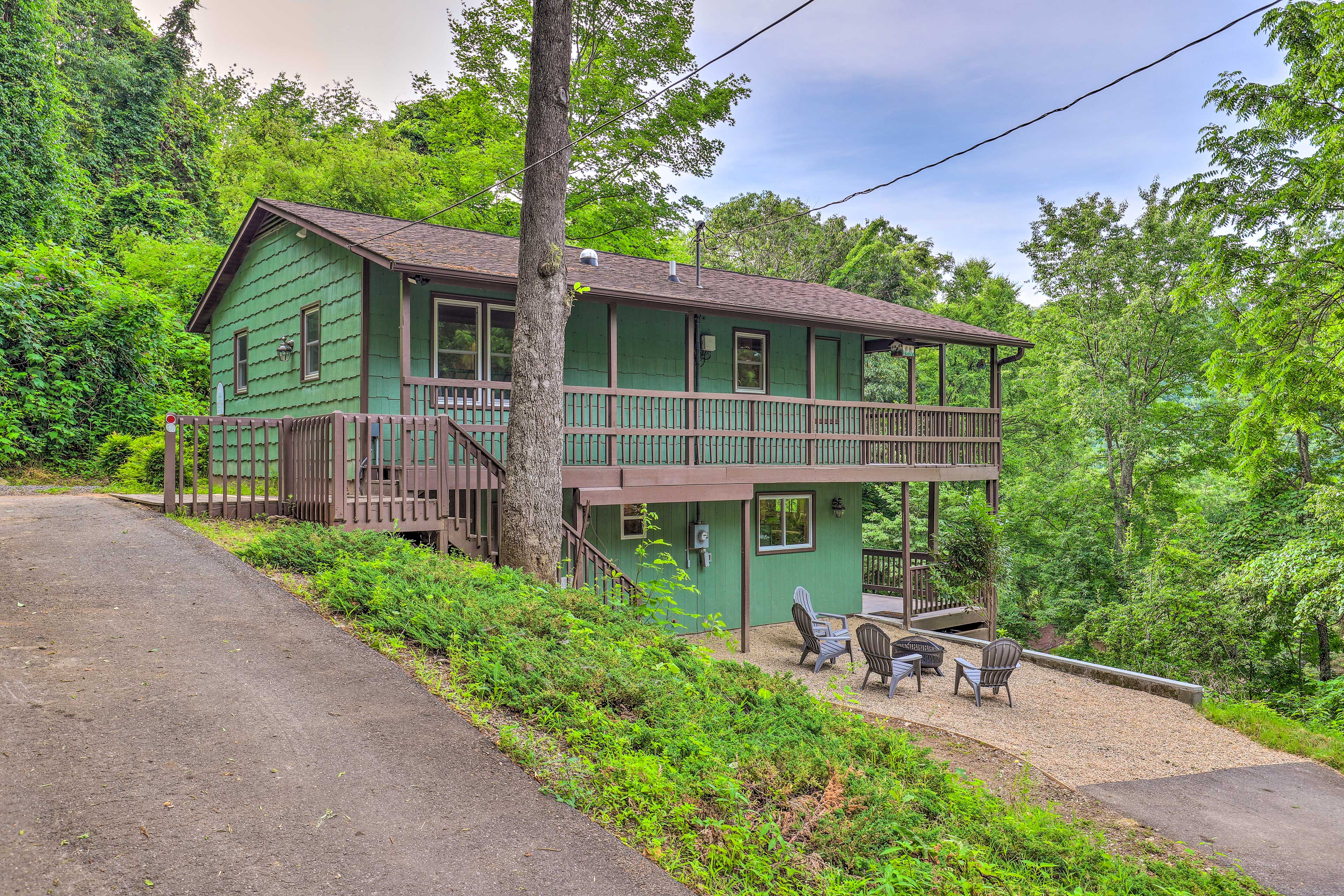 Property Image 1 - ’Serenity’ Waynesville Home w/ Deck & Fire Pit!