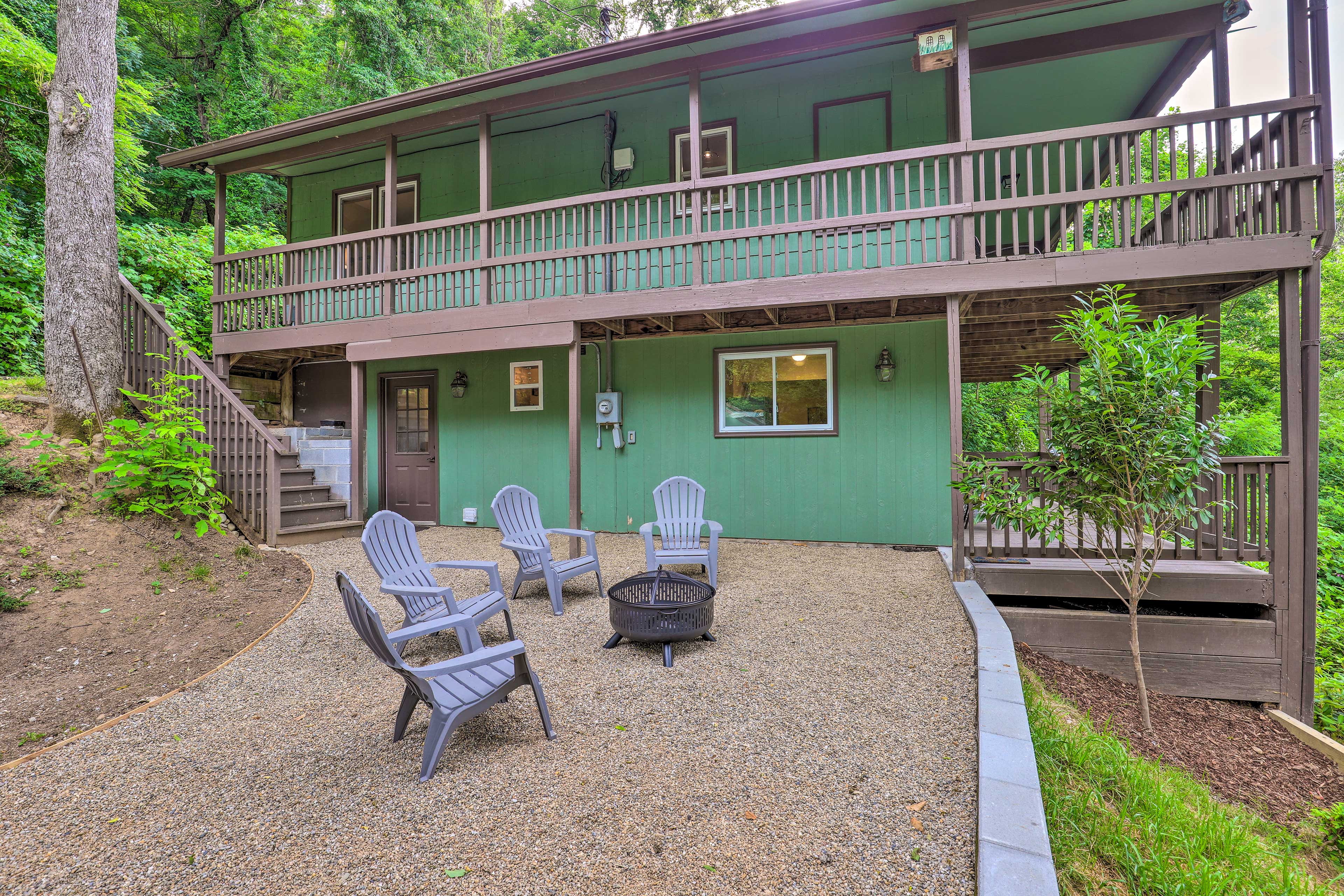 Property Image 2 - ’Serenity’ Waynesville Home w/ Deck & Fire Pit!