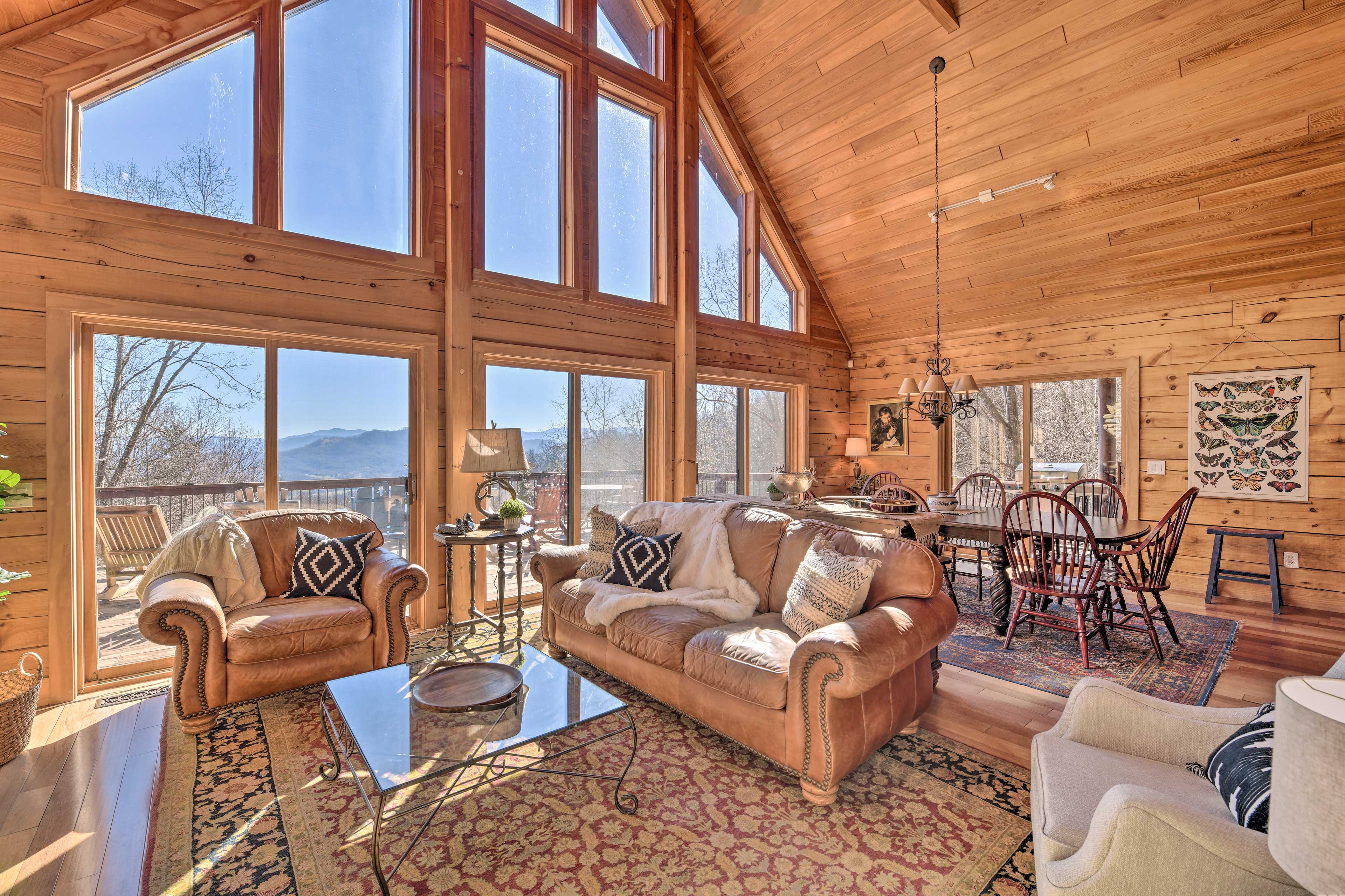 Property Image 1 - Luxe Cataloochee Cabin w/ Epic Mountain Views!