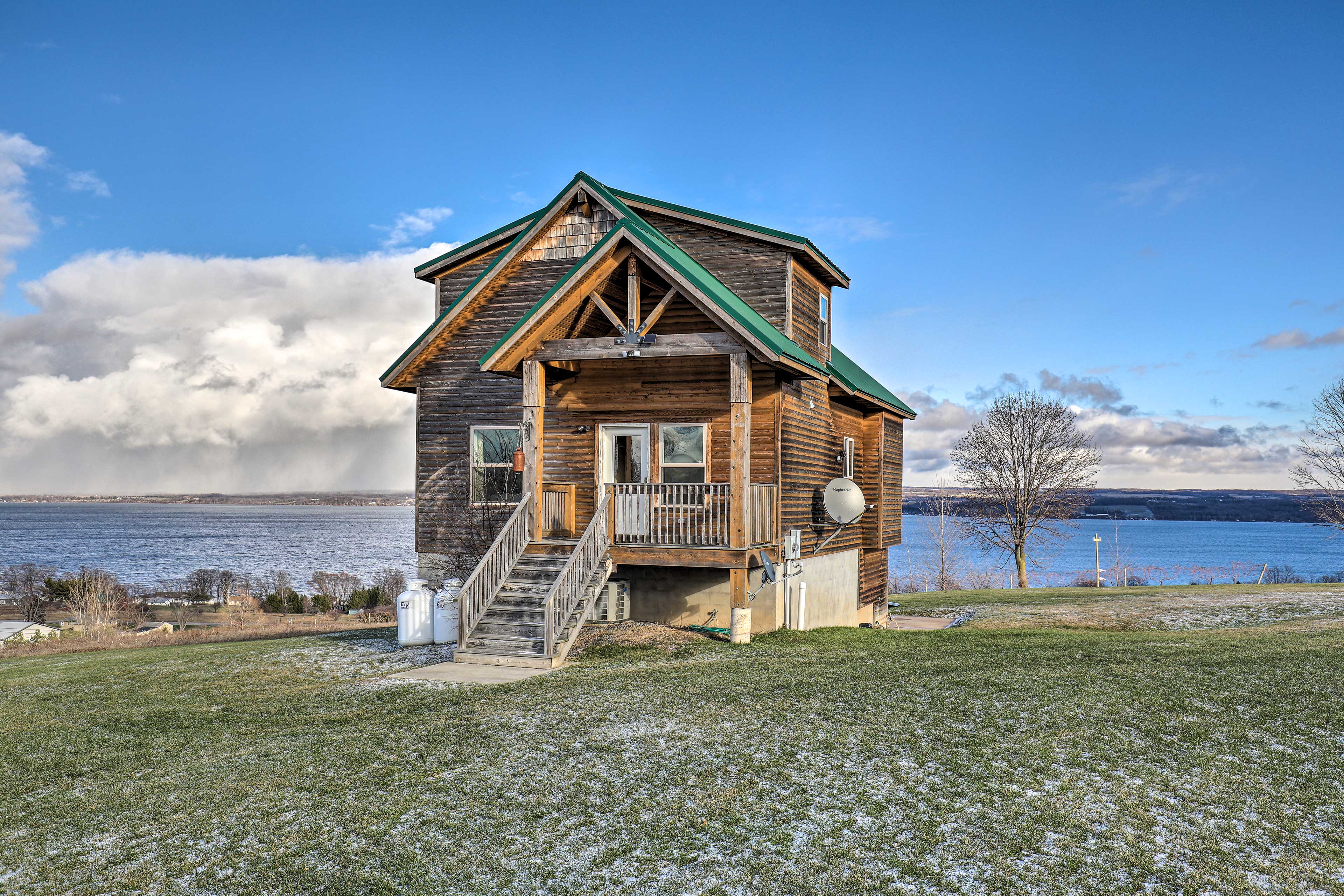 Property Image 1 - Cozy Cayuga Lake Cabin w/ Views < 1 Mi to Wineries