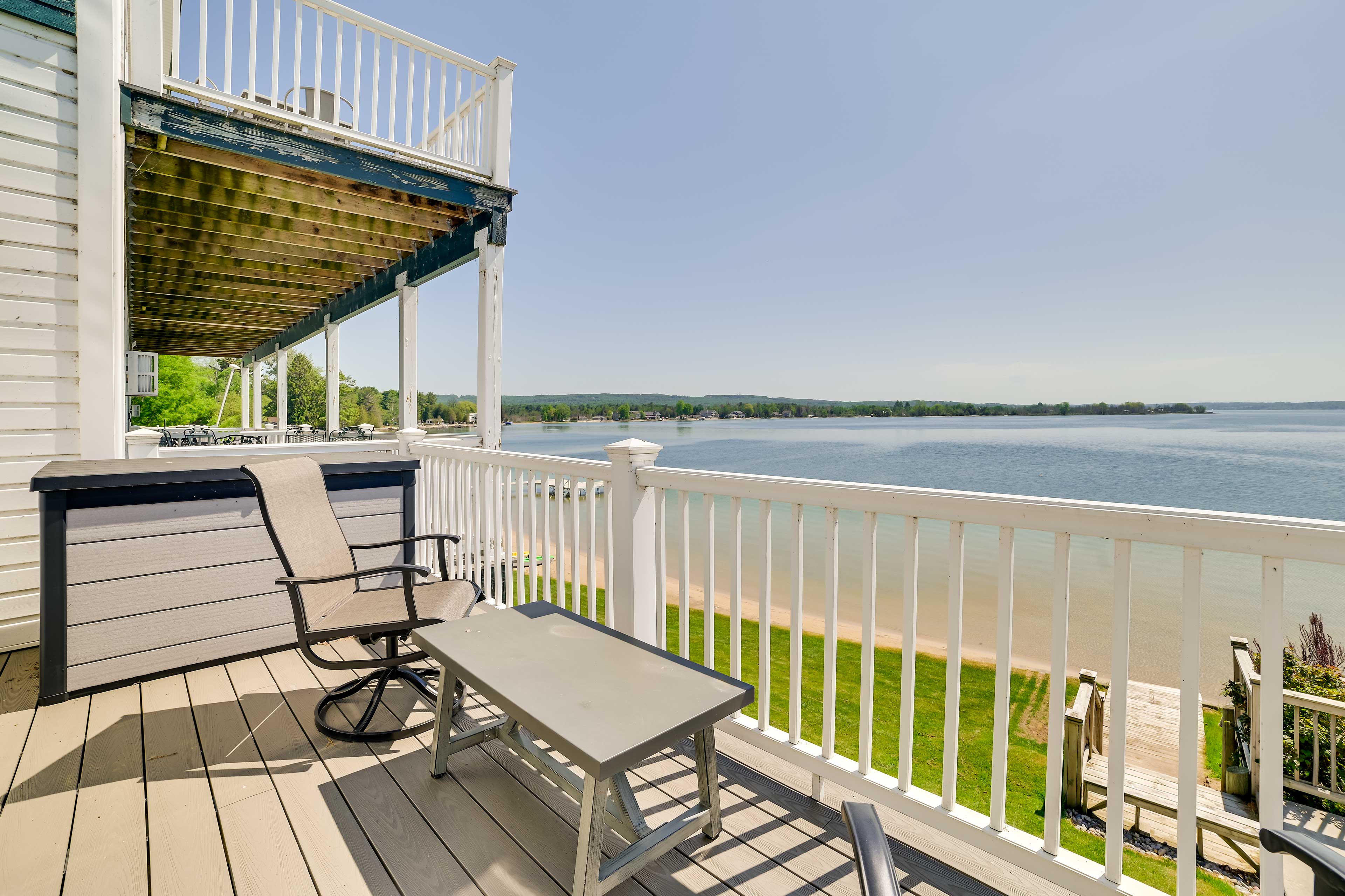 Property Image 2 - Quaint Onekama Condo: Walk to Portage Lake!