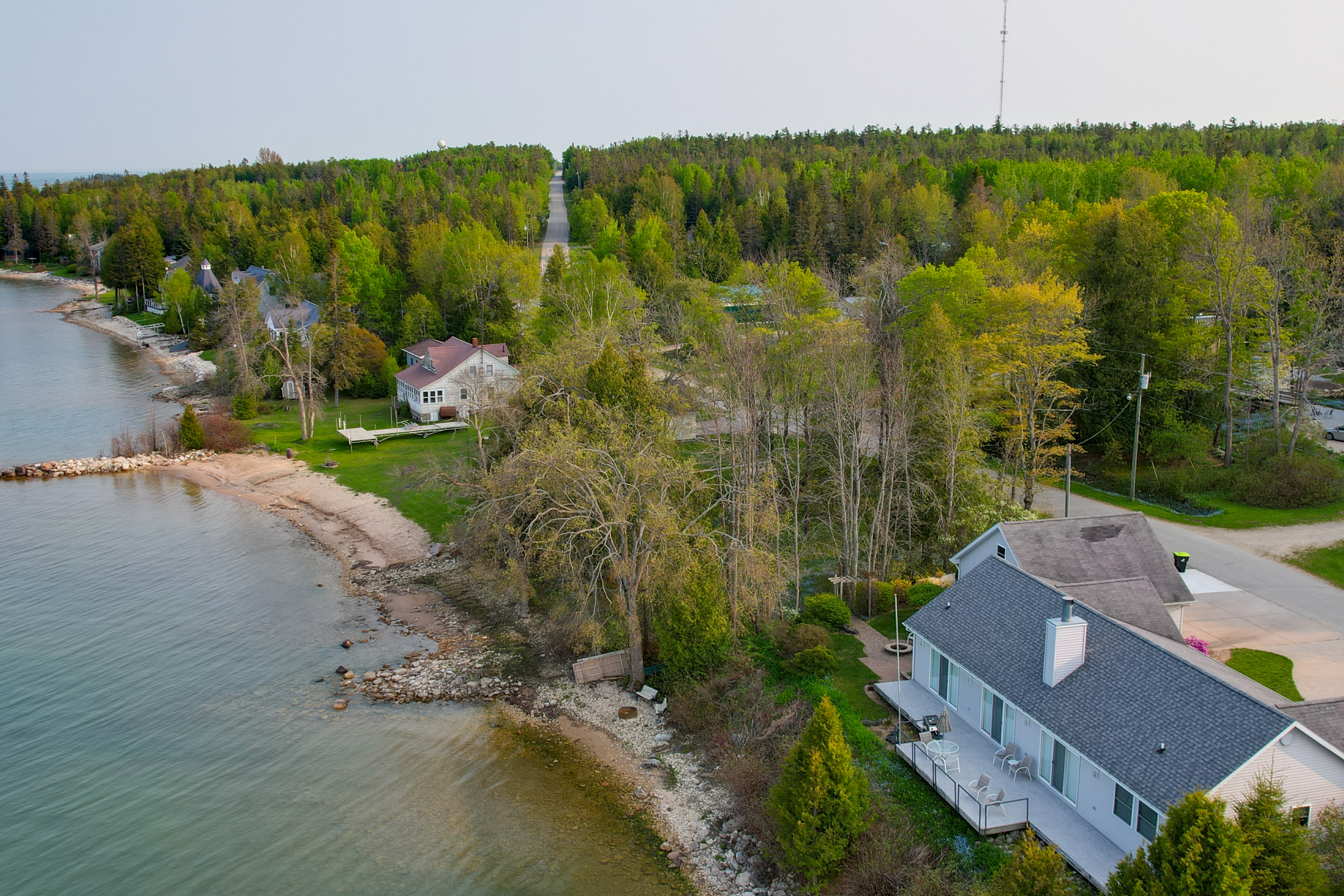 Property Image 1 - Lakefront De Tour Village Home w/ Deck & Fire Pit!