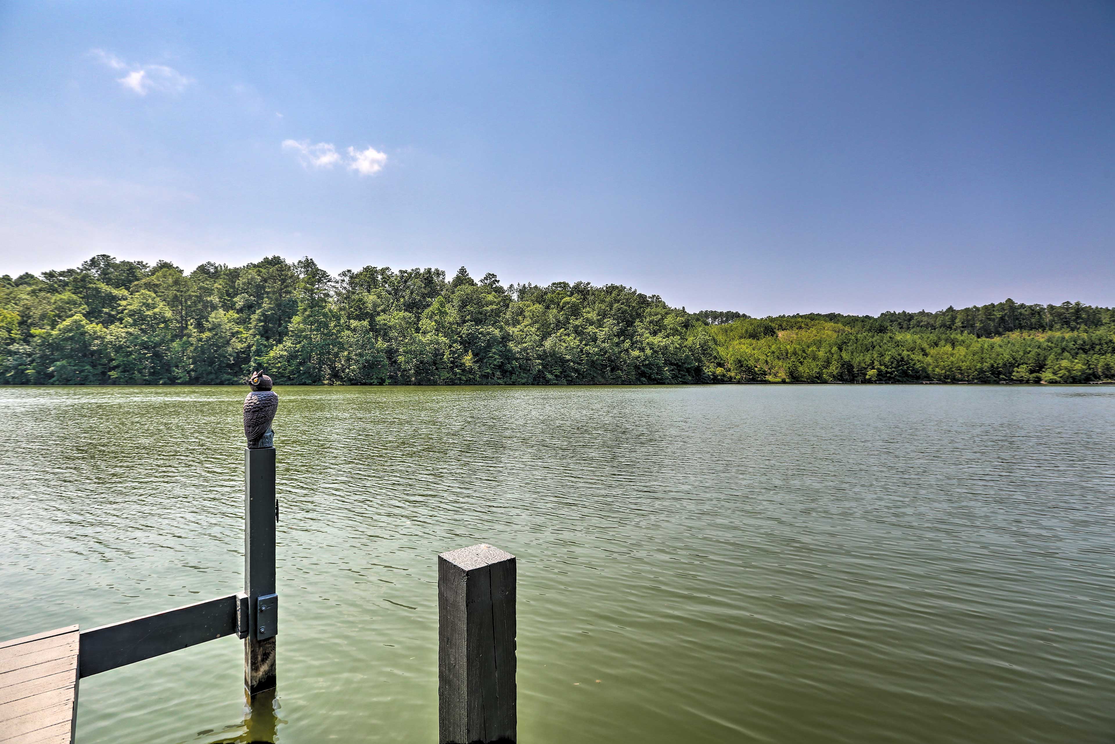 Lakefront Jacksons' Gap Home w/ Deck, Dock & Views